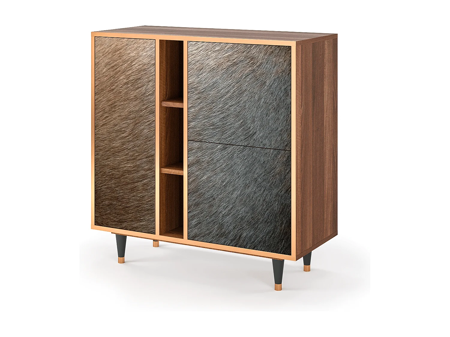 Sideboard - 94х96х41 cm - BS5 - Peanut Hair, Walnuss