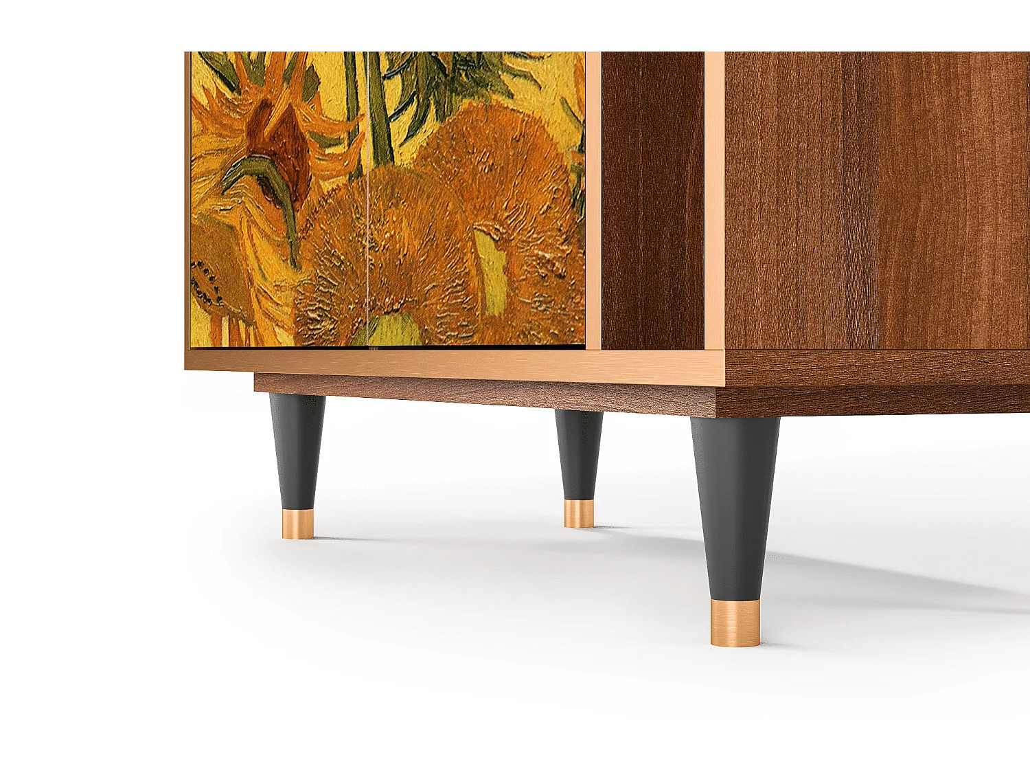 Credenza - 96х110х41 cm - BS6 - Sunflowers, Noce