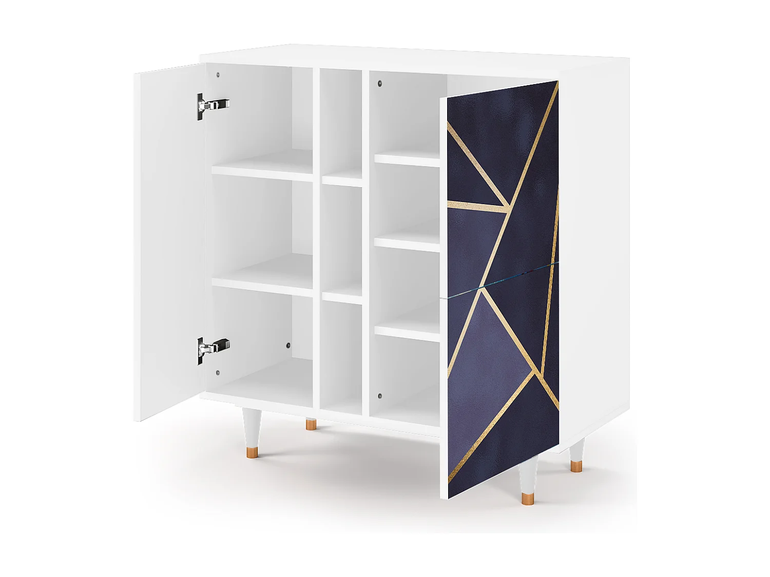 Kredens - 94х96х41 cm - BS5 - The Amethyst, Biały