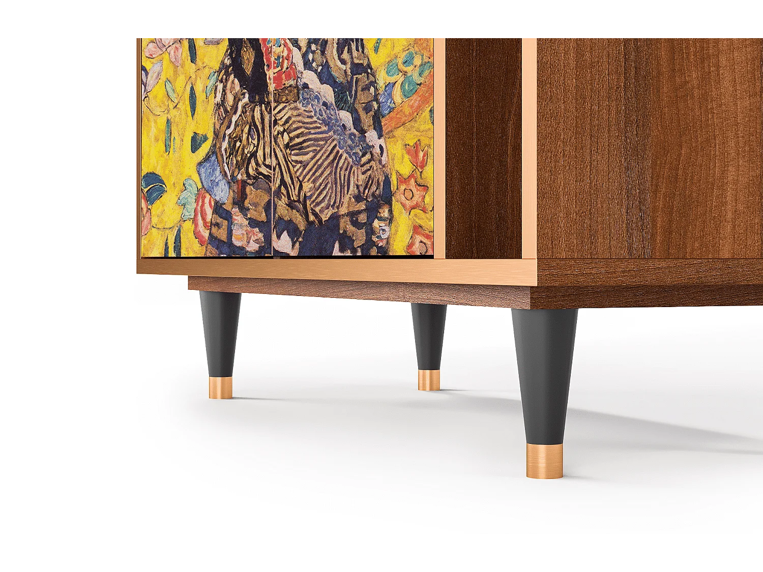 Credenza - 96х110х41 cm - BS6 - Lady with Fan by Klimt, Noce
