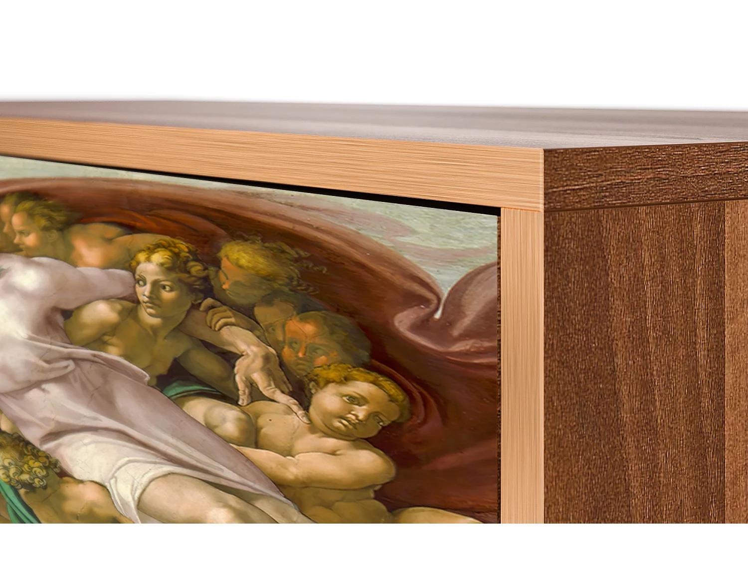 Kredens - 115х84х41 cm - S3 - The Creation of Adam, Orzech