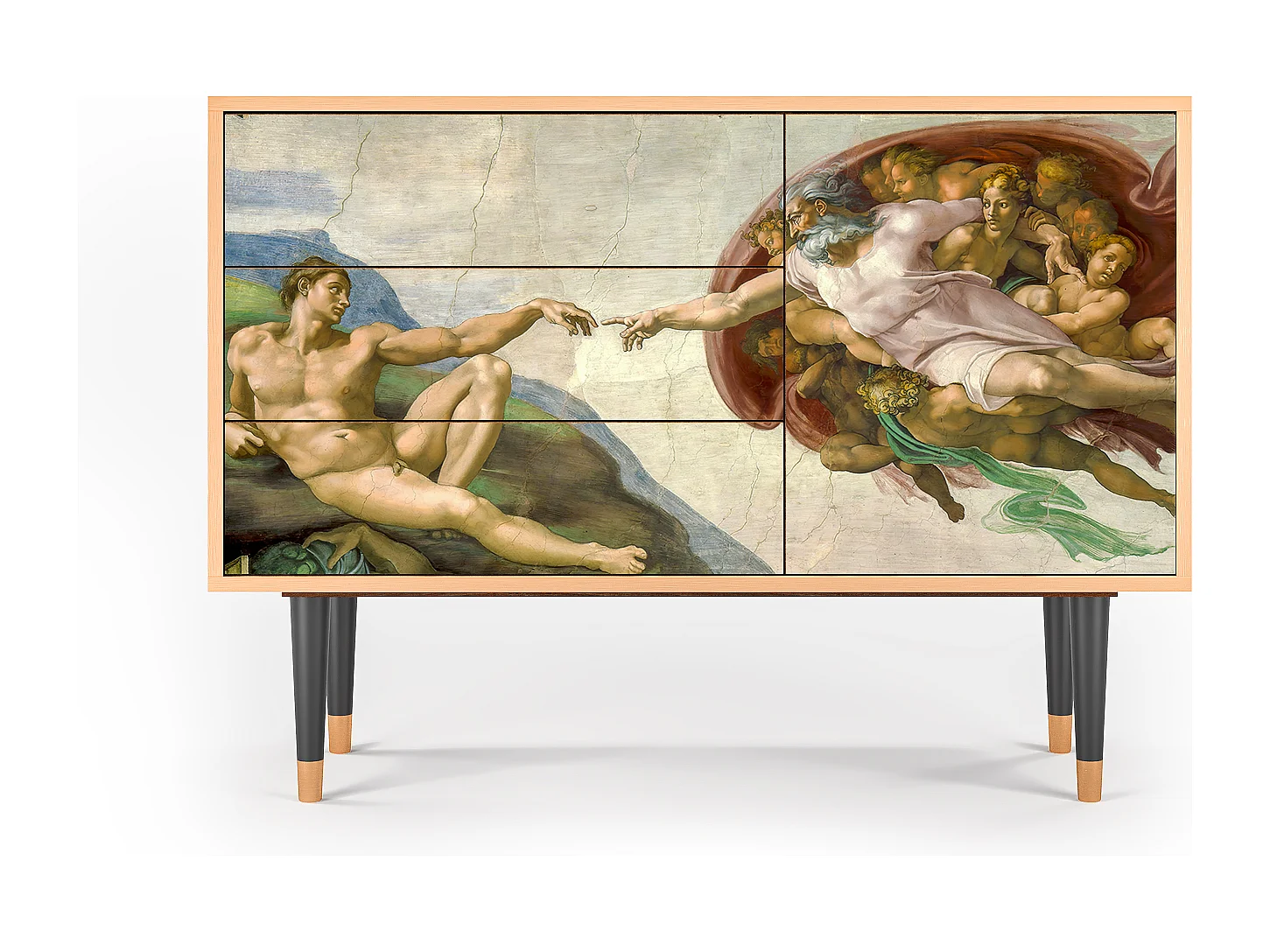 Buffet - 115х84х41 cm - S3 - The Creation of Adam, Noyer