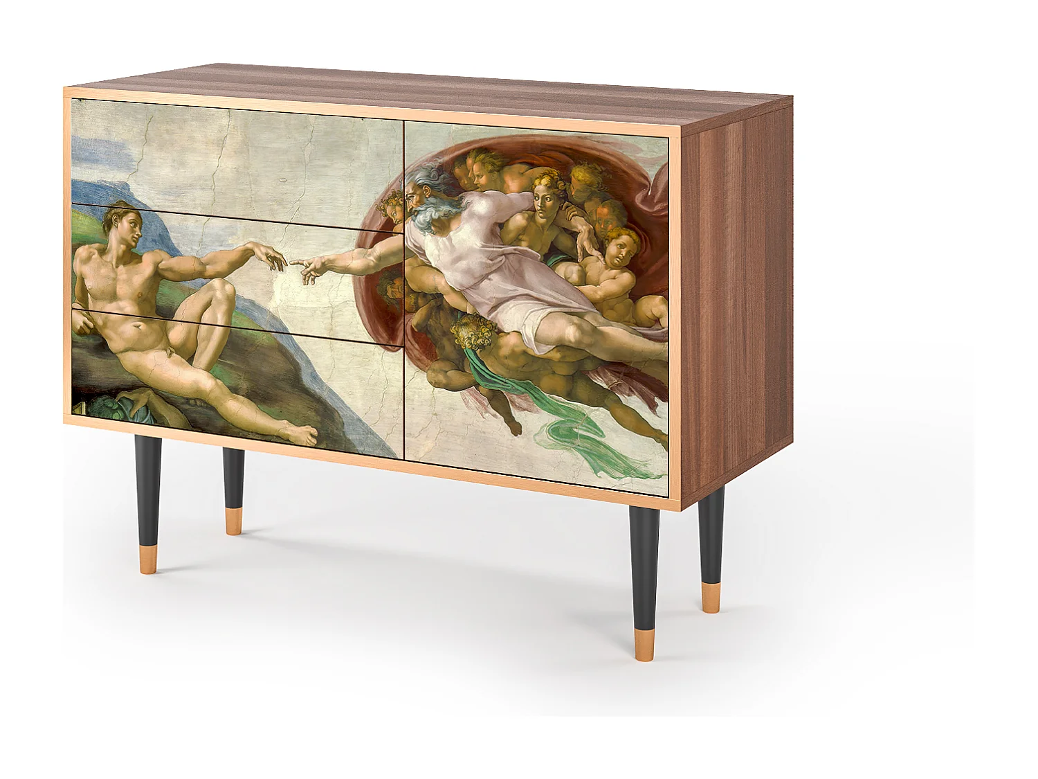 Buffet - 115х84х41 cm - S3 - The Creation of Adam, Noyer