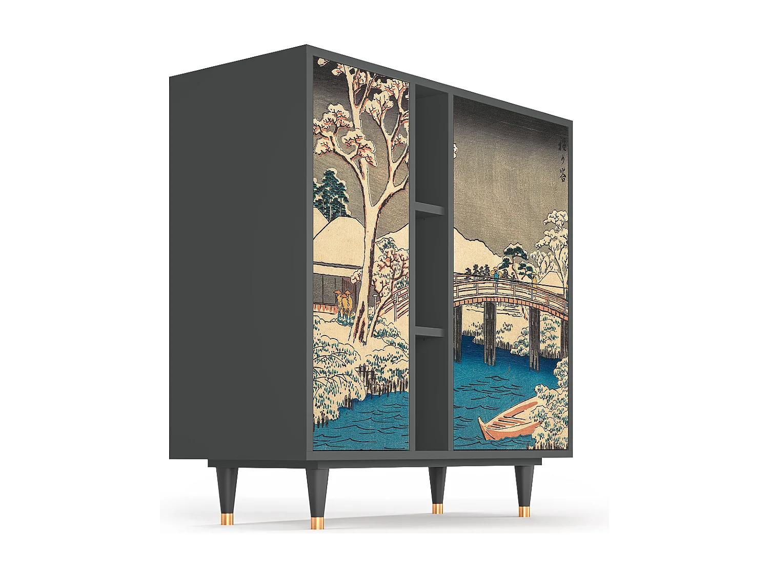 Dressoir - 94х96х41 cm - BS5 - Katabira River, Antraciet