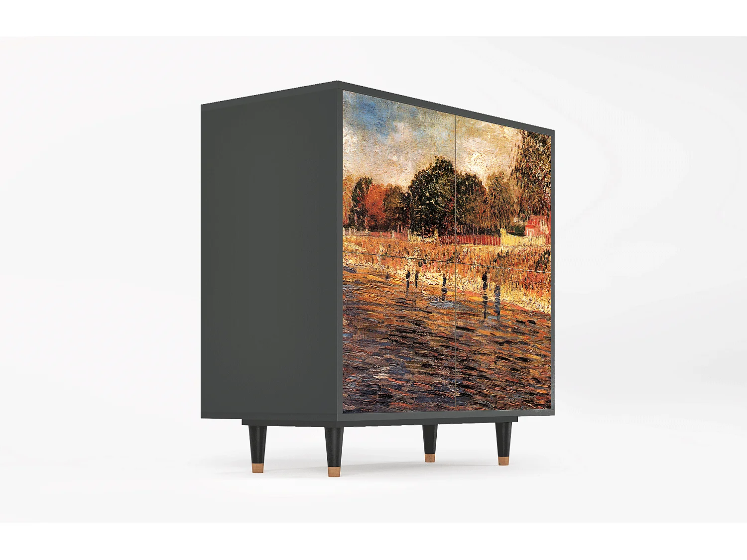 Buffet - 94x96x48 cm - BS3 - The Banks, Anthracite