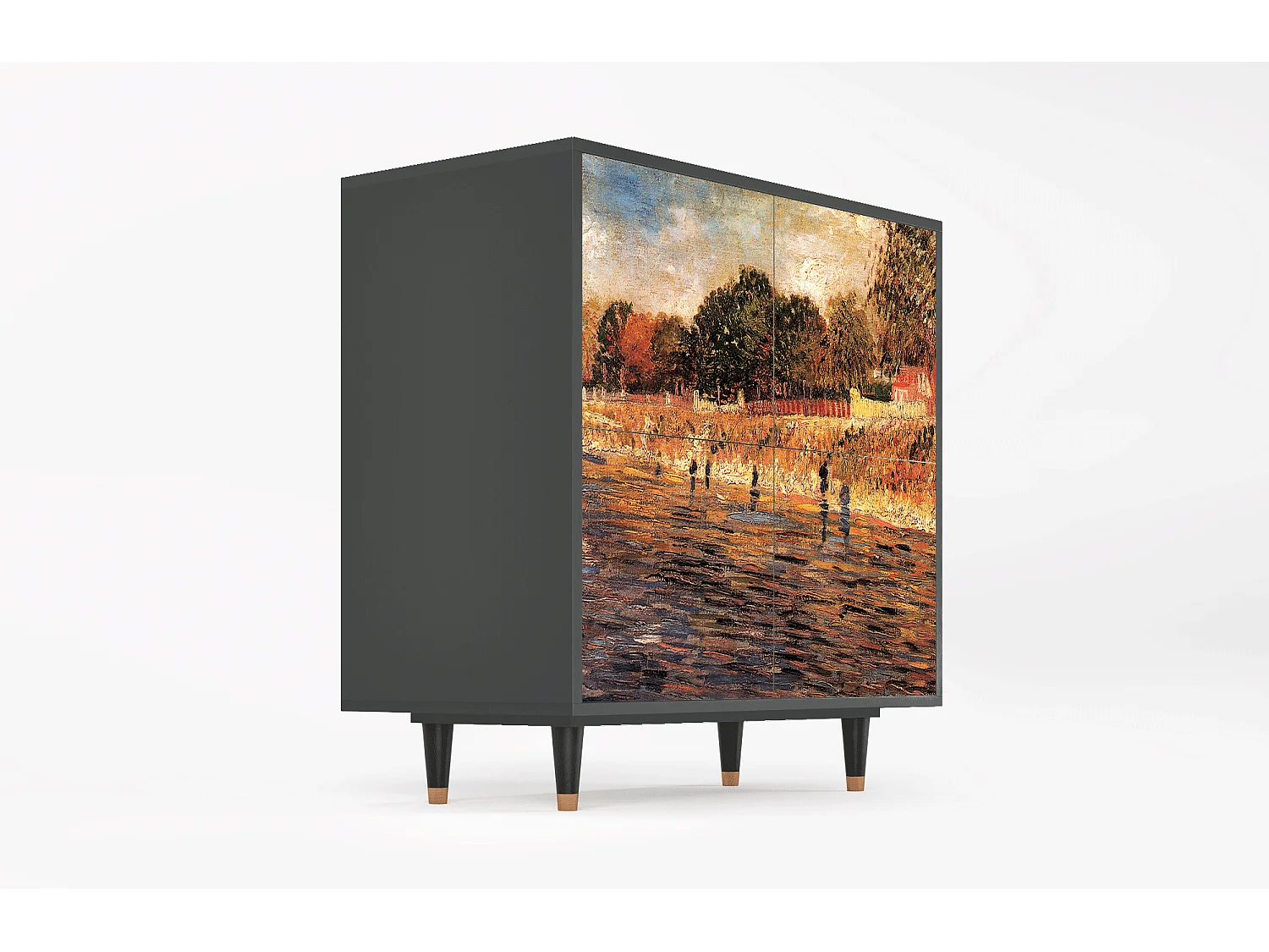 Buffet - 94x96x48 cm - BS3 - The Banks, Anthracite