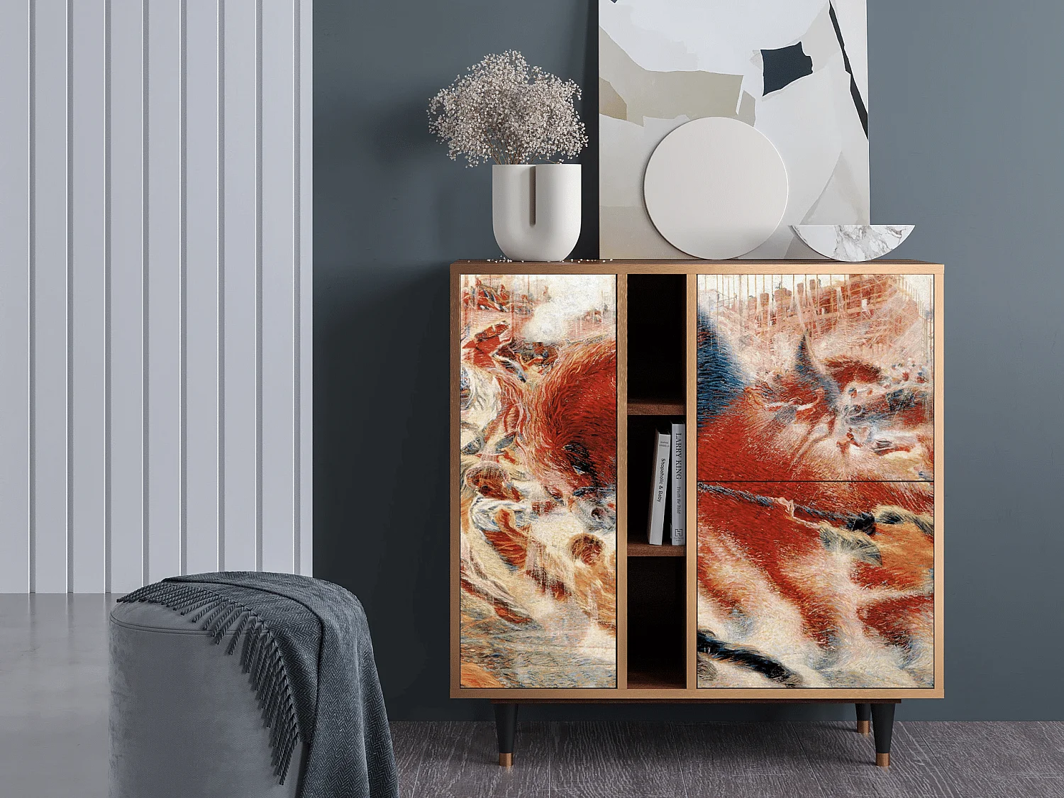 Buffet - 94х96х41 cm - BS5 - The City Rises, Noyer