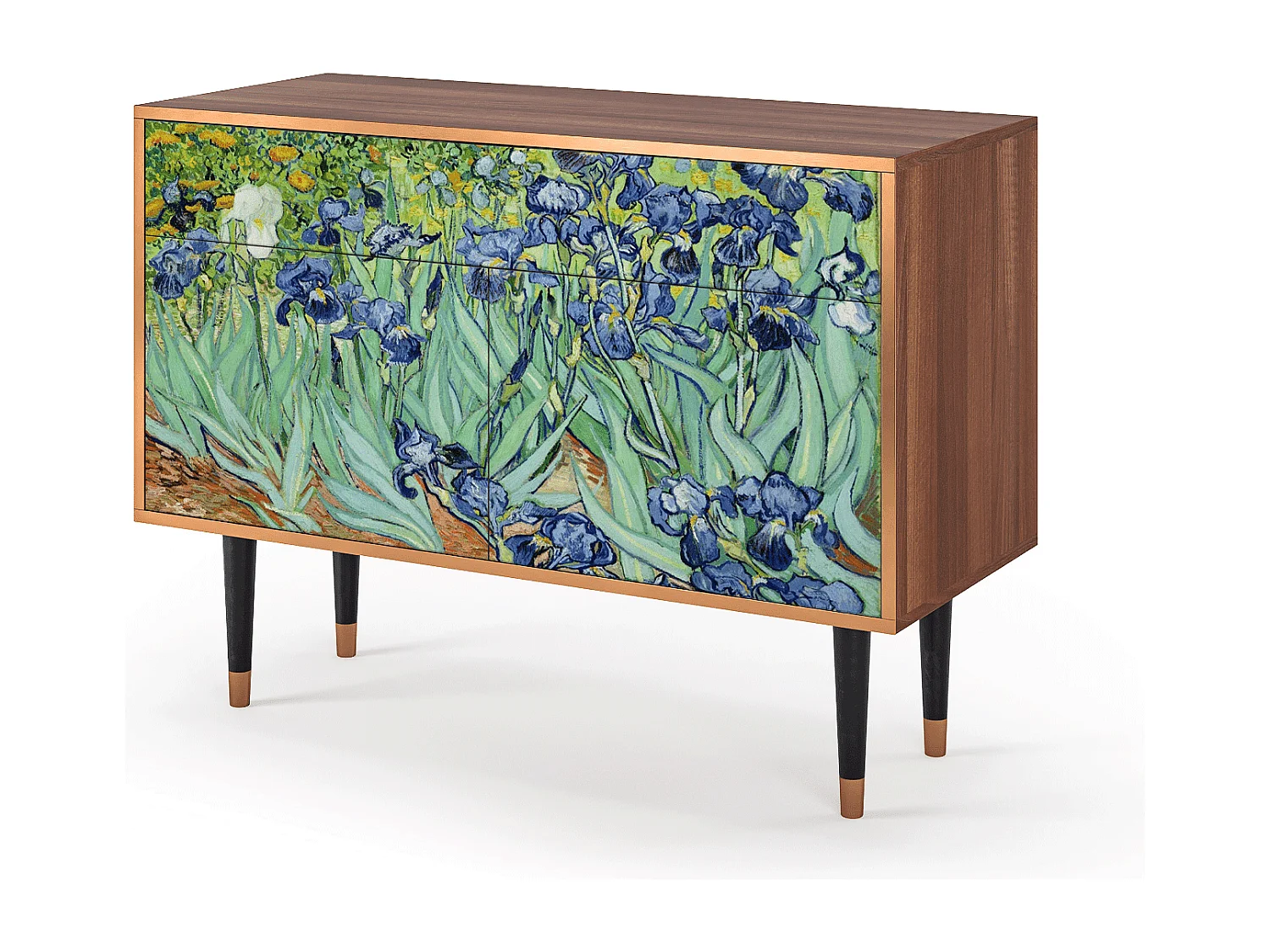 Sideboard - 115x85x48 cm - BS4 - Irises , Walnuss
