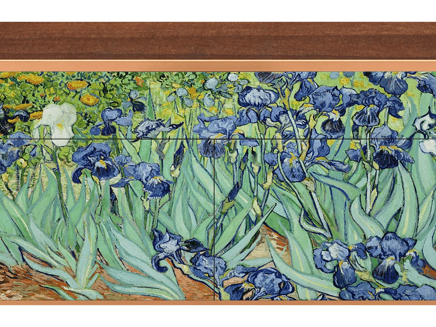 Credenza - 115x85x48 cm - BS4 - Irises , Noce