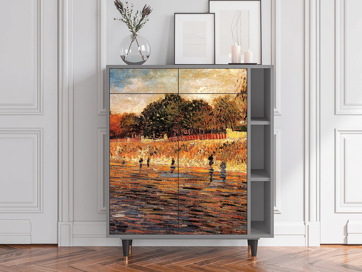 Buffet - 96х110х41 cm - BS6 - The Banks, Gris