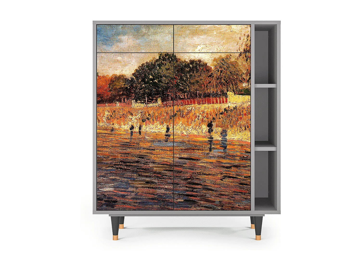 Buffet - 96х110х41 cm - BS6 - The Banks, Gris