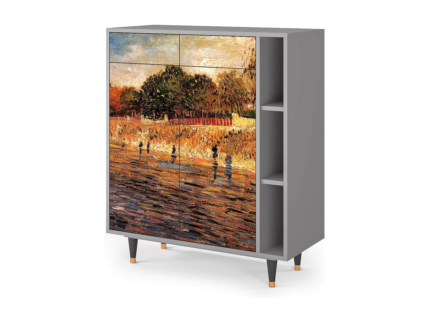 Buffet - 96х110х41 cm - BS6 - The Banks, Gris