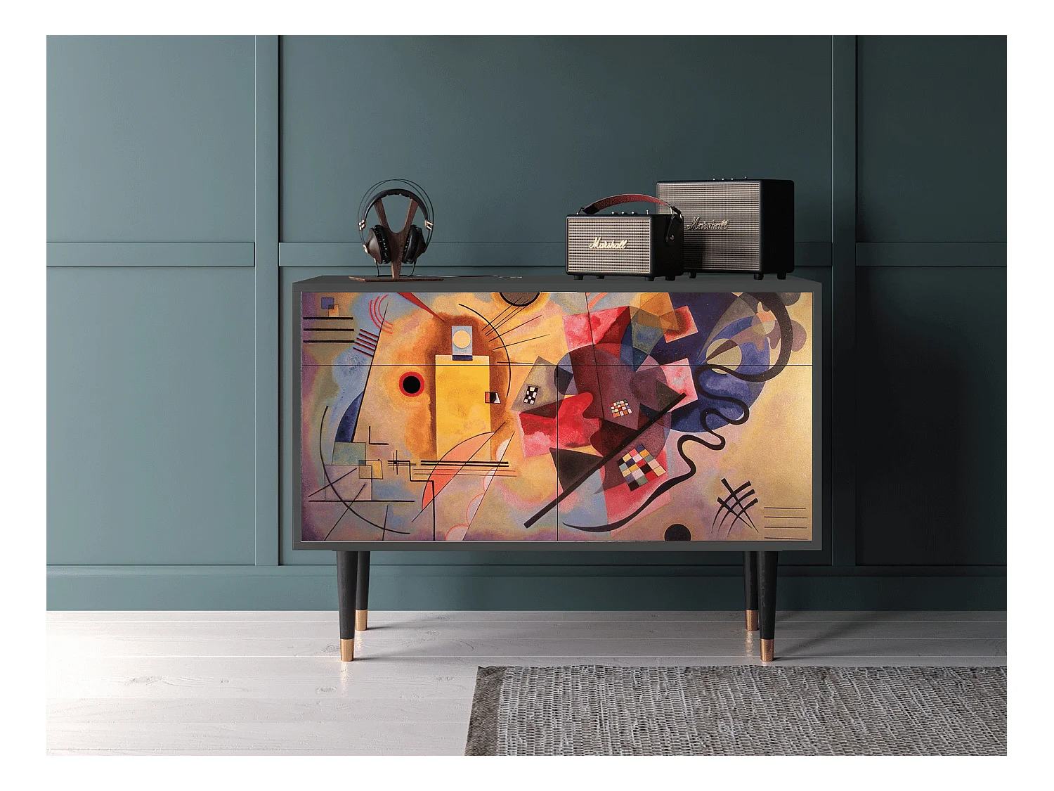 Sideboard - 115x85x48 cm - BS4 - Modern Art, Anthrazit