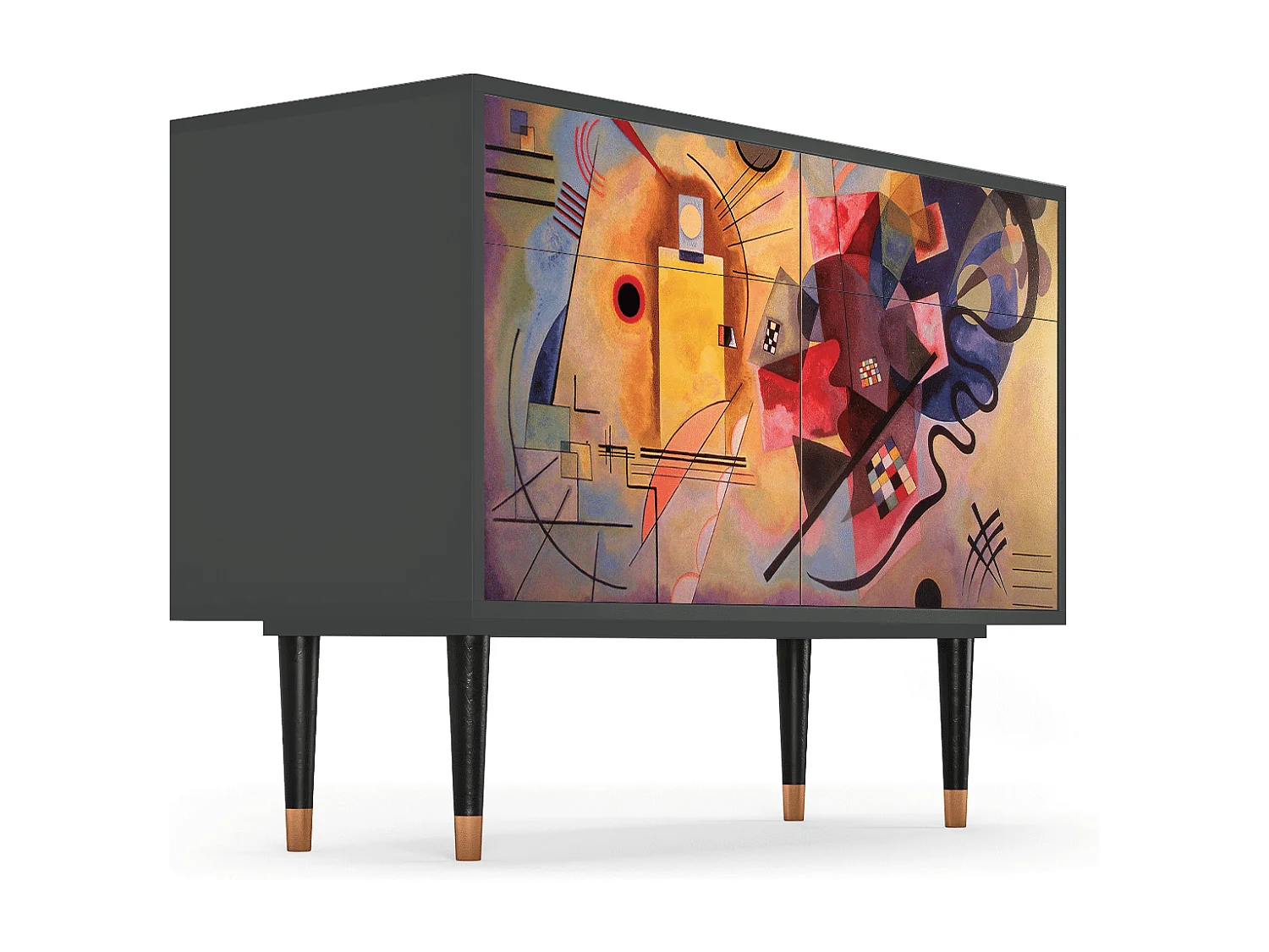 Kredens - 115x85x48 cm - BS4 - Modern Art, Antracyt