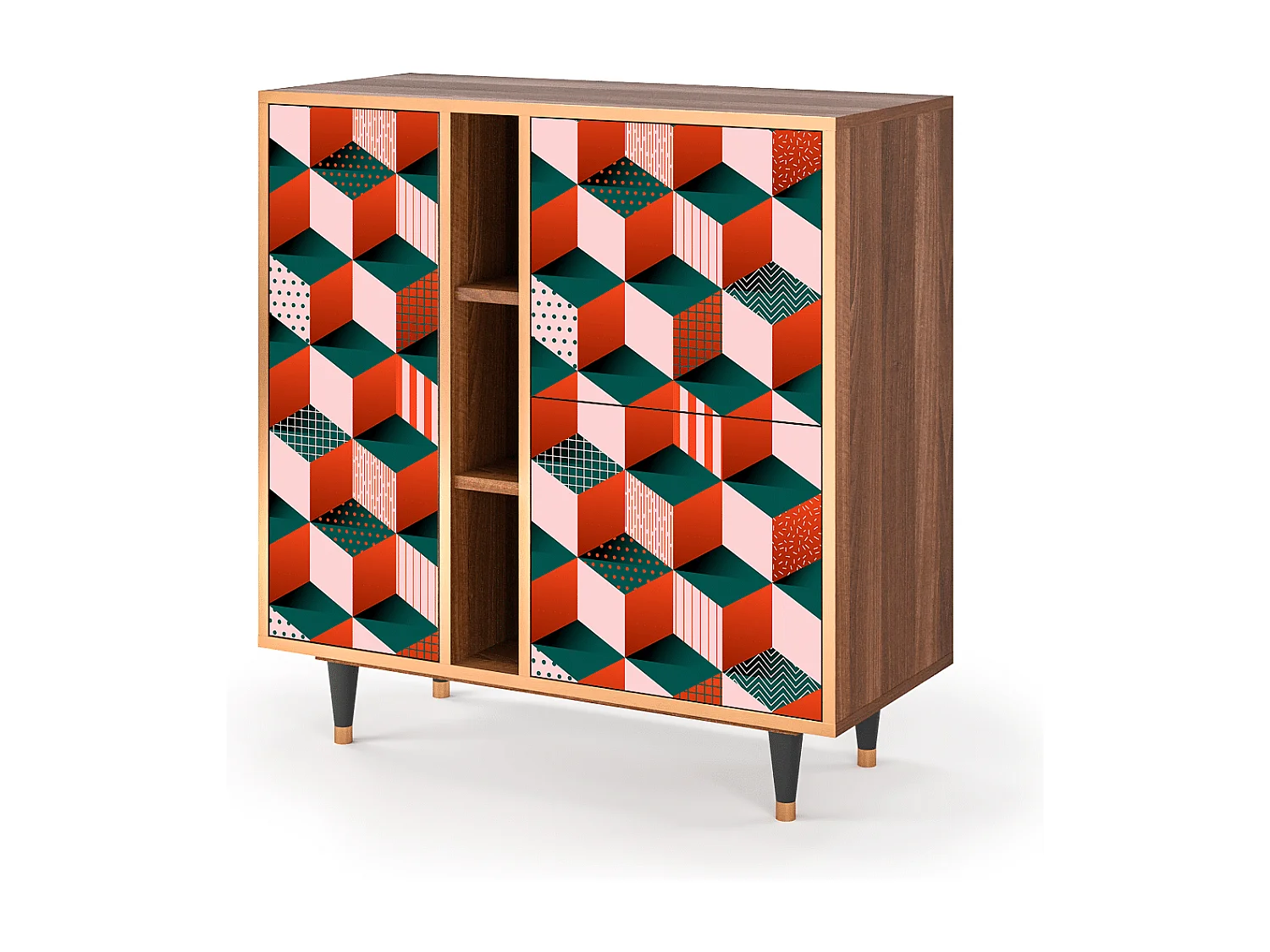 Buffet - 94х96х41 cm - BS5 - Pepsi-Cola, Noyer