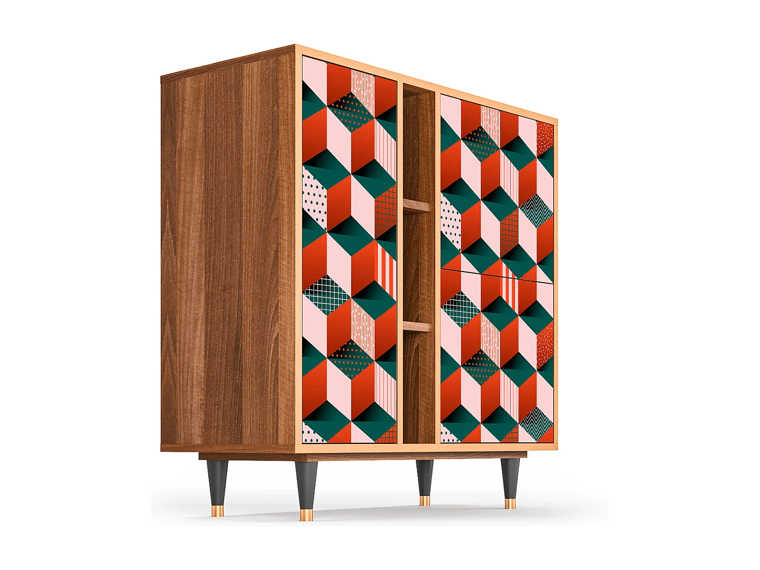 Buffet - 94х96х41 cm - BS5 - Pepsi-Cola, Noyer