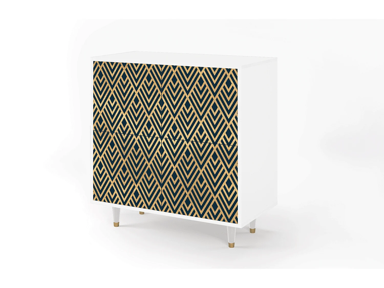 Buffet - 94x96x48 cm - BS3 - Egypt Triangles, Blanc