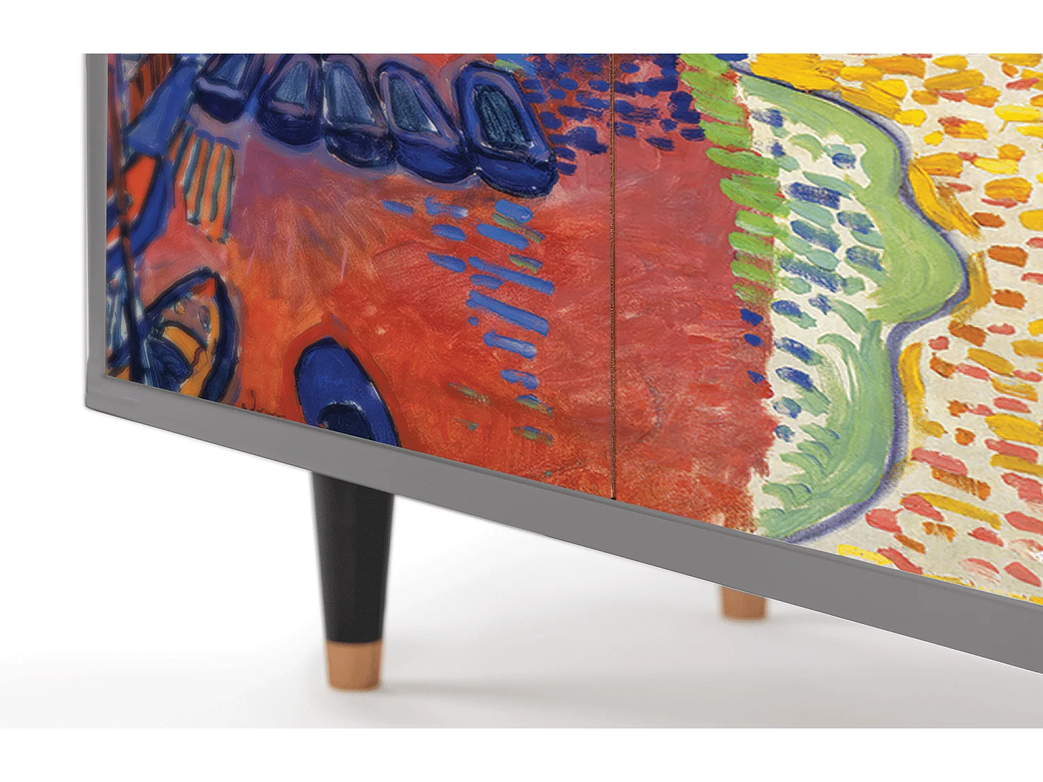 Kredens - 94x96x48 cm - BS3 - Charing Cross Bridge, Szary