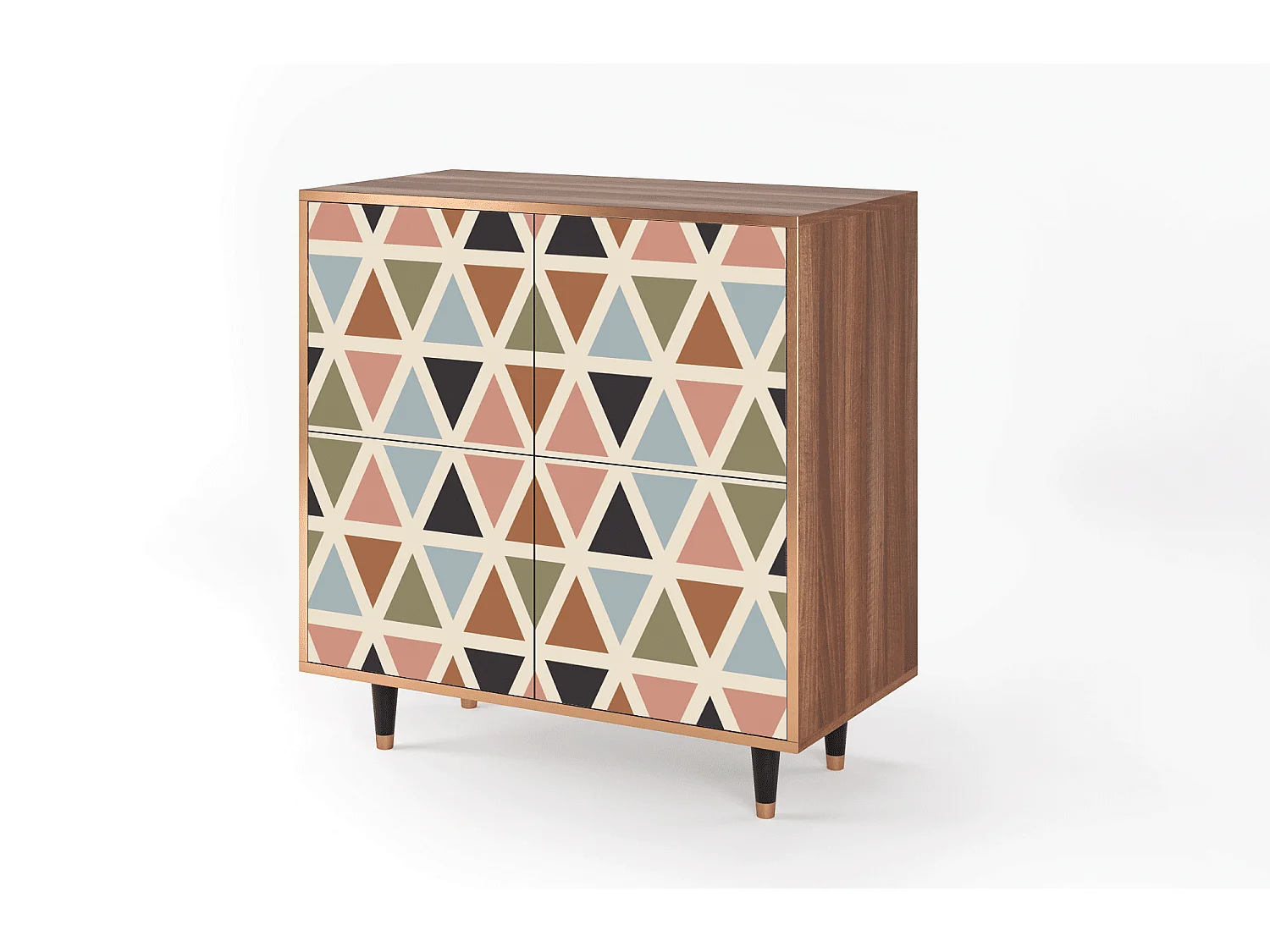 Credenza - 94x96x48 cm - BS3 - Royal Triangles, Noce