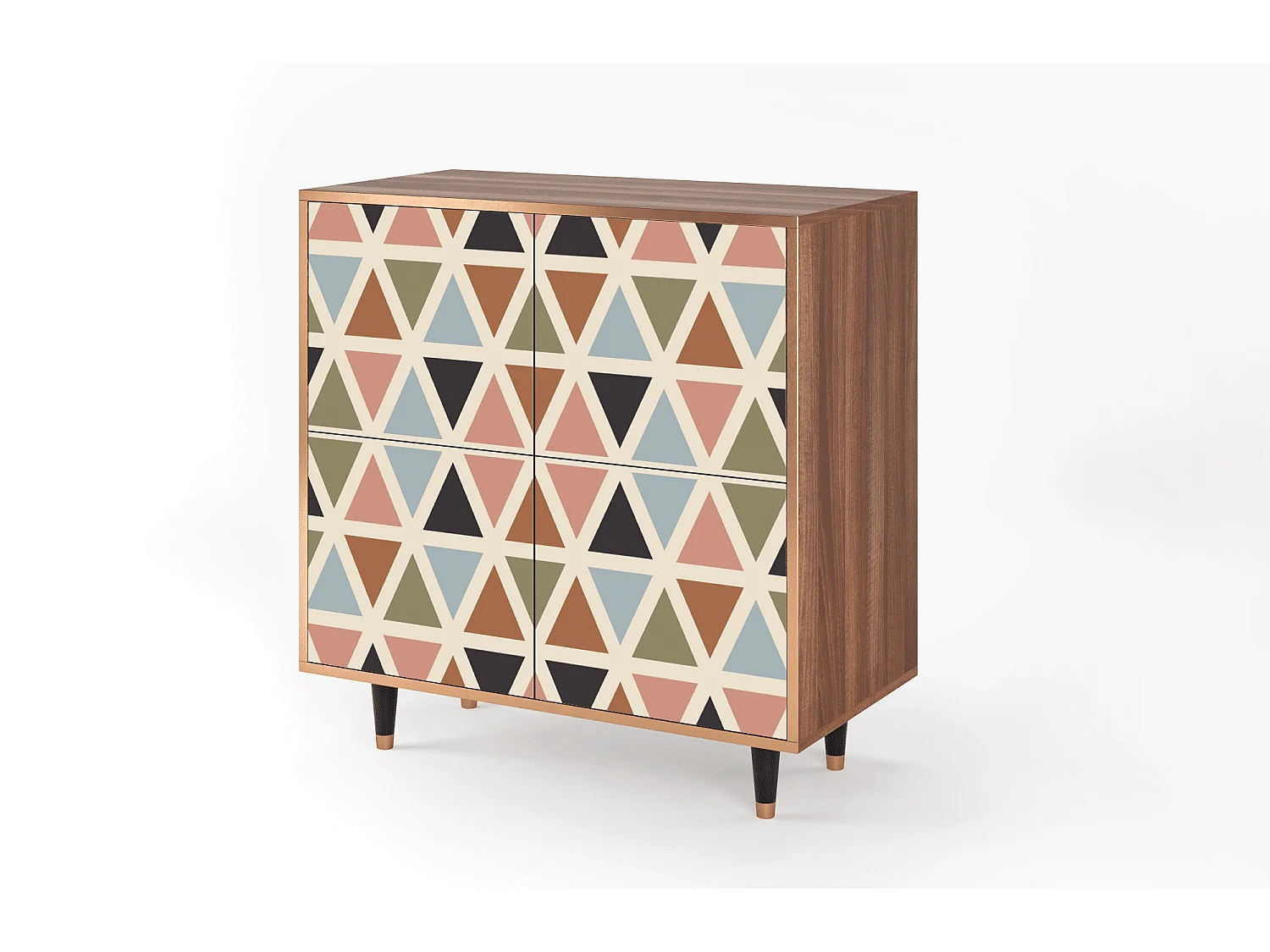 Credenza - 94x96x48 cm - BS3 - Royal Triangles, Noce