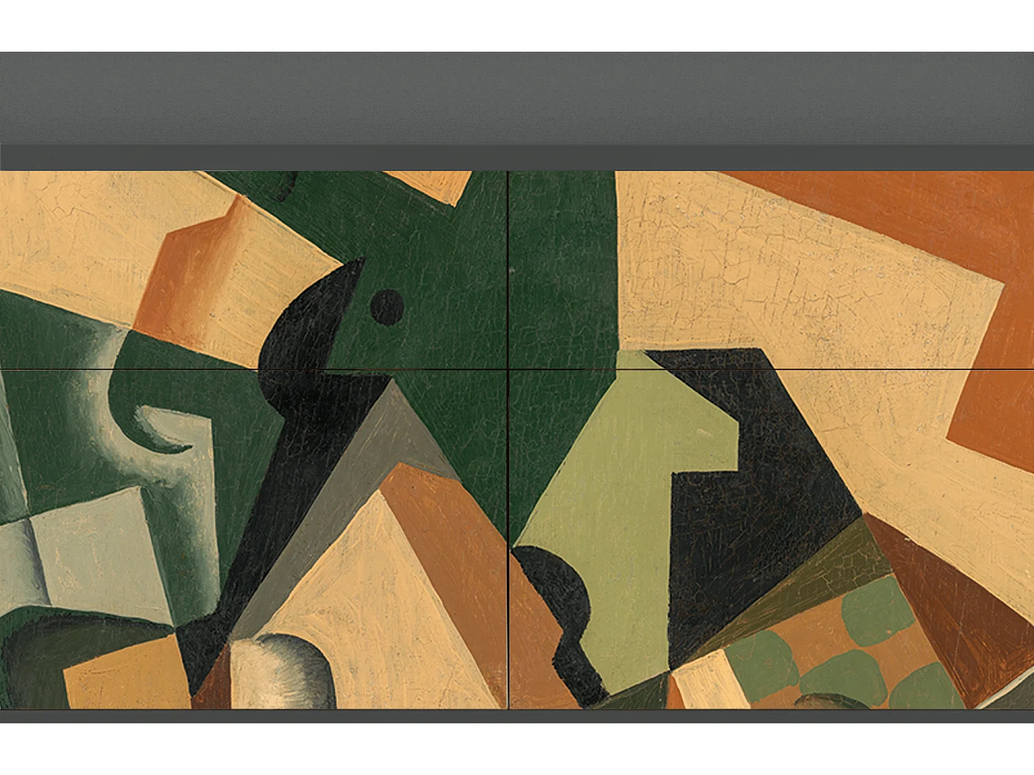 Buffet - 115x85x48 cm - BS4 - Glass and Checkerboard, Anthracite