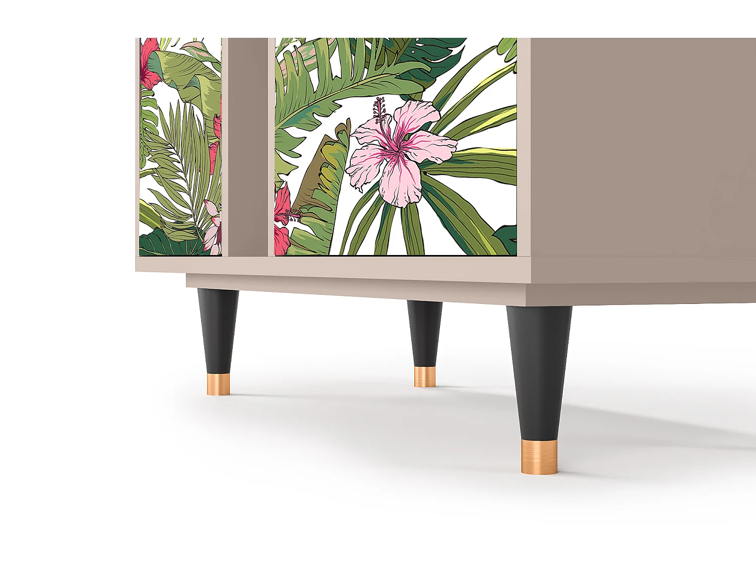 Kredens - 94х96х41 cm - BS5 - Verdant Tropics, Latte