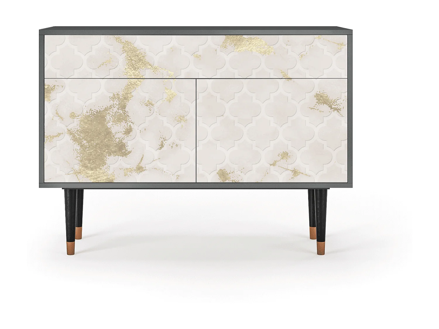 Kredens - 115x85x48 cm - BS4 - Sahara desert, Antracyt