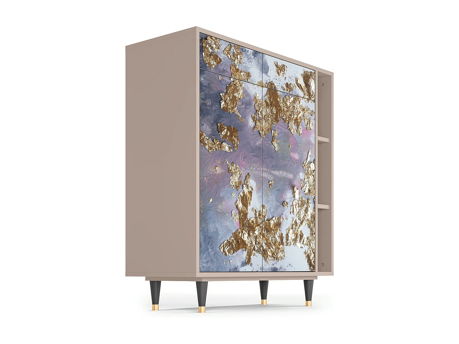 Kredens - 96х110х41 cm - BS6 - Planet Earth, Latte