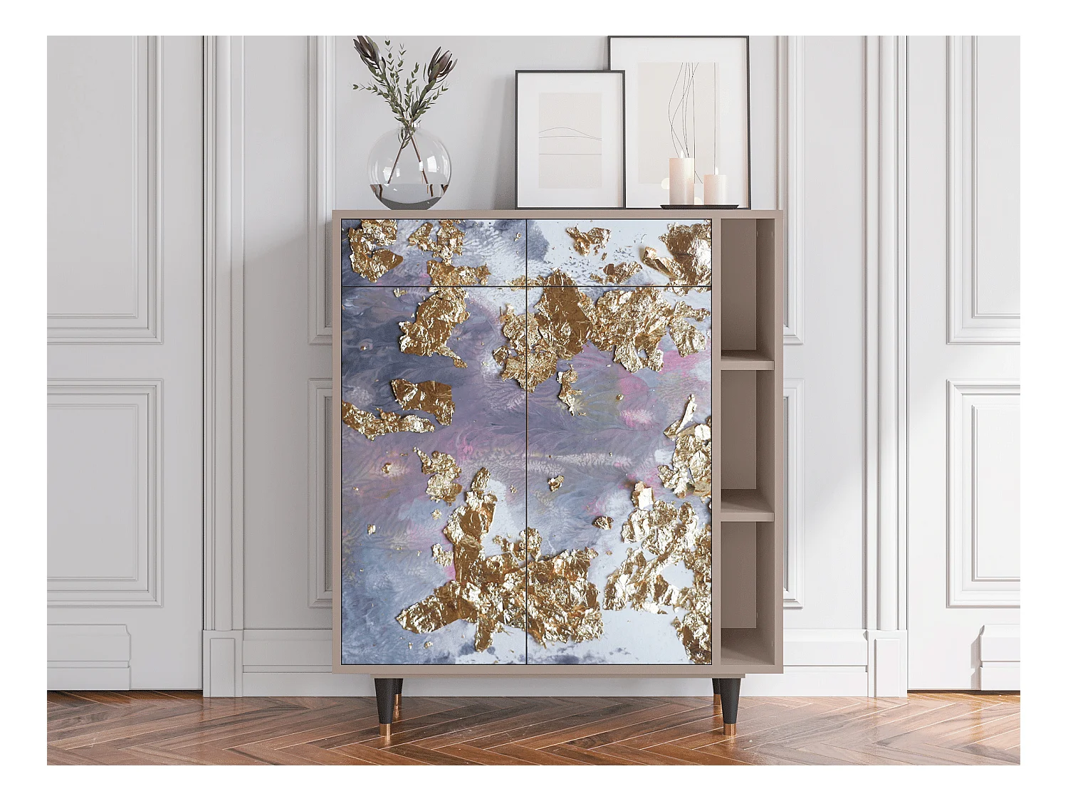 Buffet - 96х110х41 cm - BS6 - Planet Earth, Latte