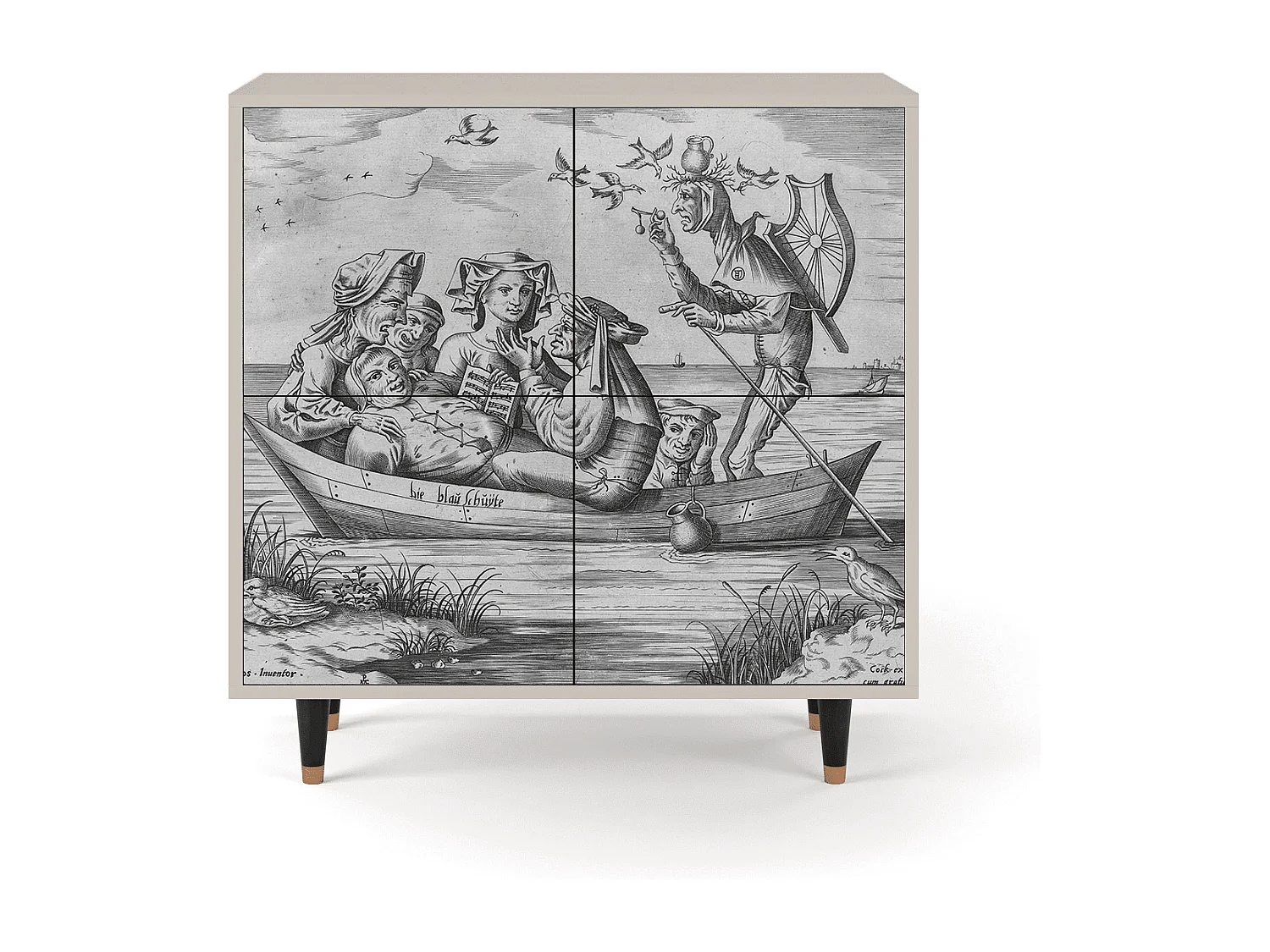 Buffet - 94x96x48 cm - BS3 - Blau Schuyte, Sable