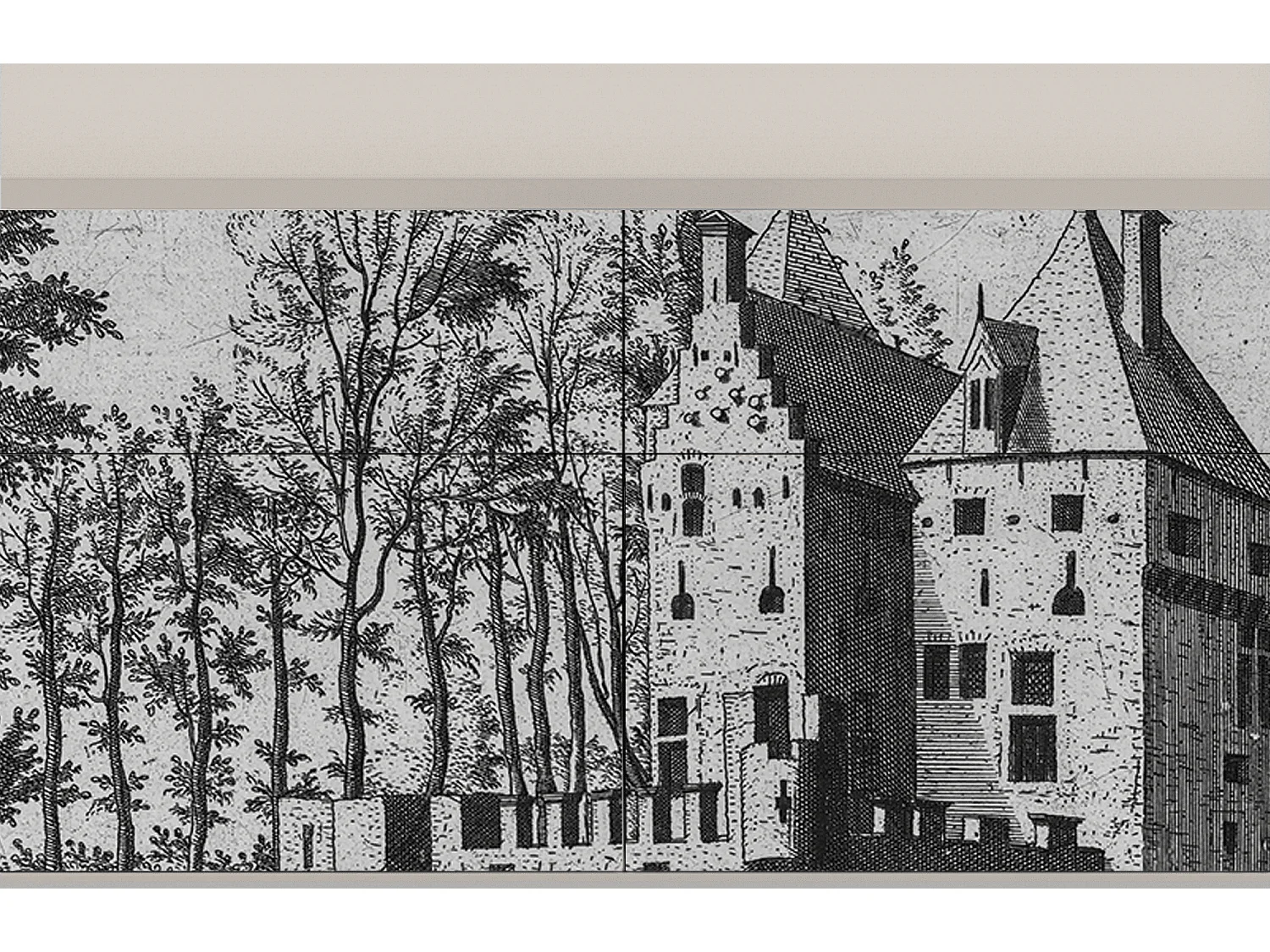 Buffet - 115x85x48 cm - BS4 - Castle with Bridge, Sable