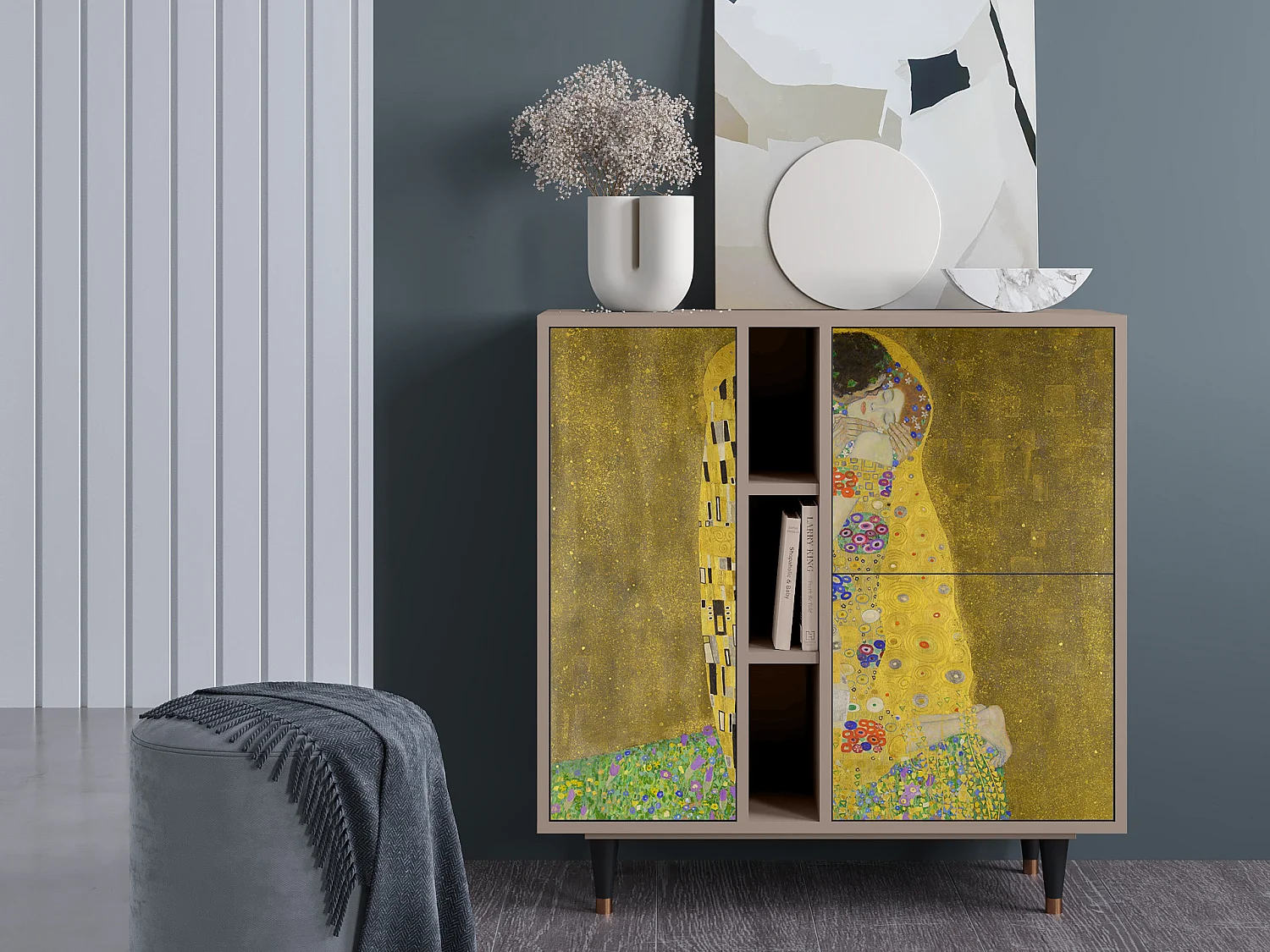 Buffet - 94х96х41 cm - BS5 - The Kiss by Klimt , Latte