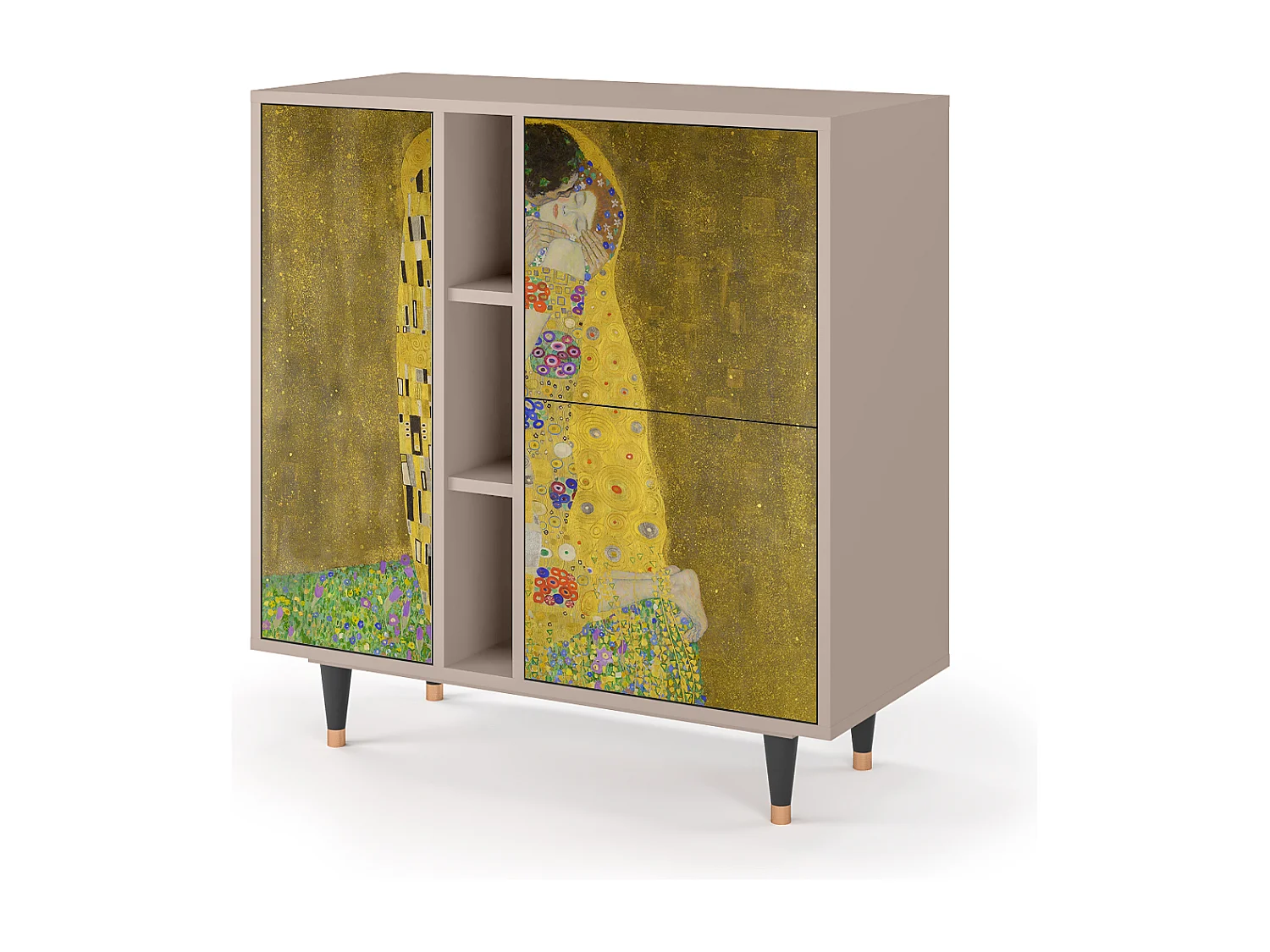 Buffet - 94х96х41 cm - BS5 - The Kiss by Klimt , Latte