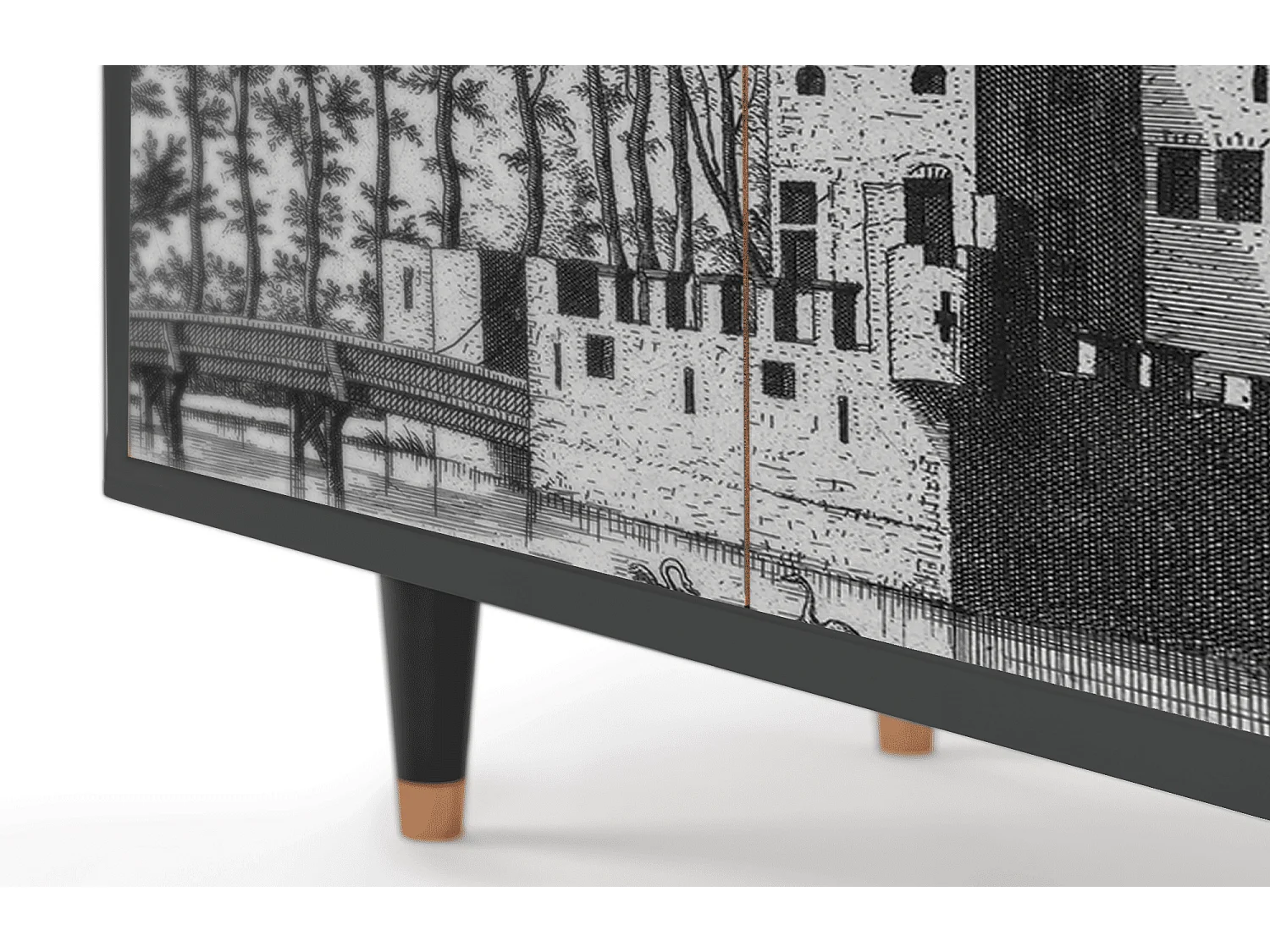 Aparador - 94x96x48 cm - BS3 - Castle with Bridge, Antracite