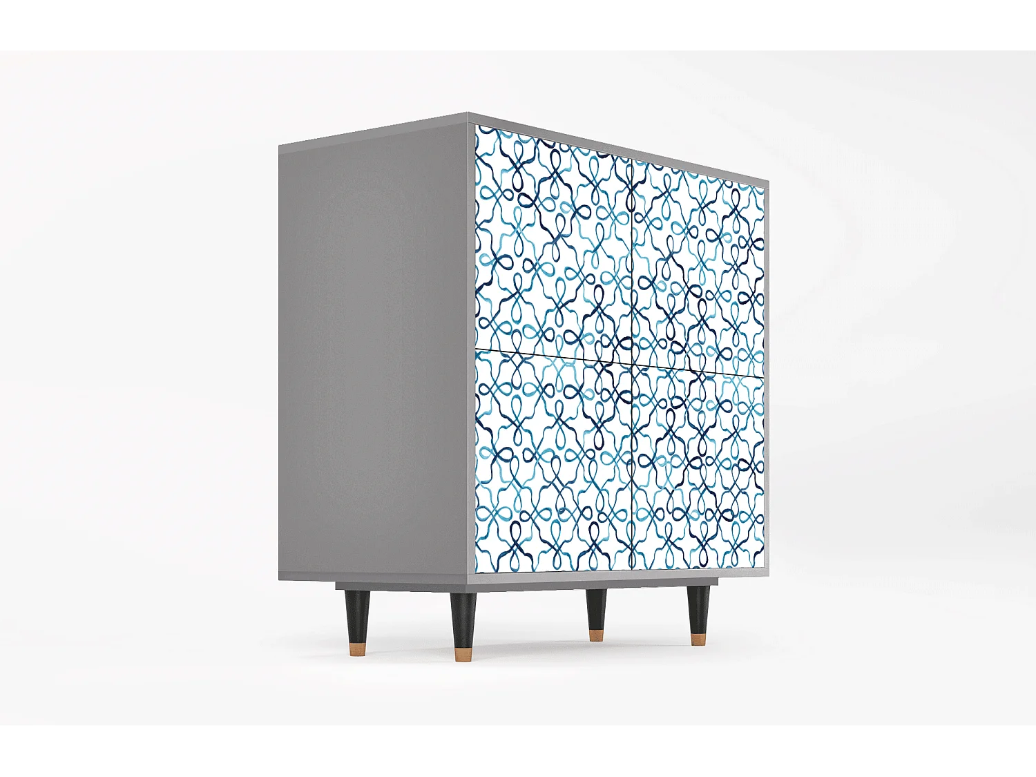 Dressoir - 94x96x48 cm - BS3 - Marine Strings, Grijs