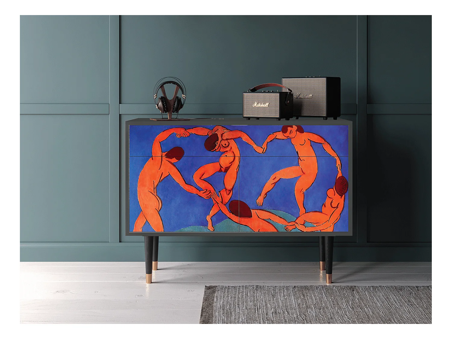 Dressoir - 115x85x48 cm - BS4 - The Dance by Matisse , Antraciet
