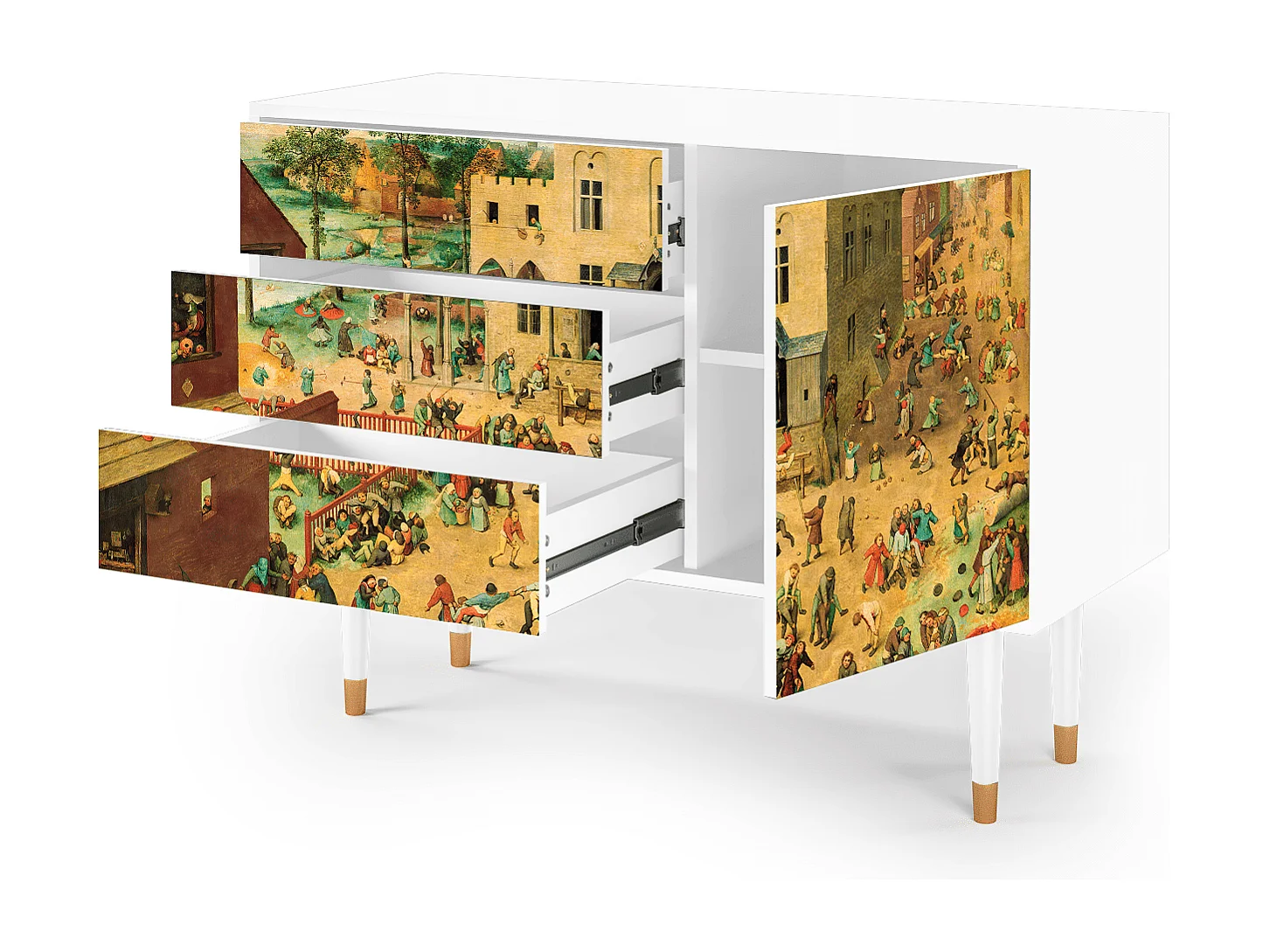 Credenza - 115х84х41 cm - S3 - Children Games, Bianco