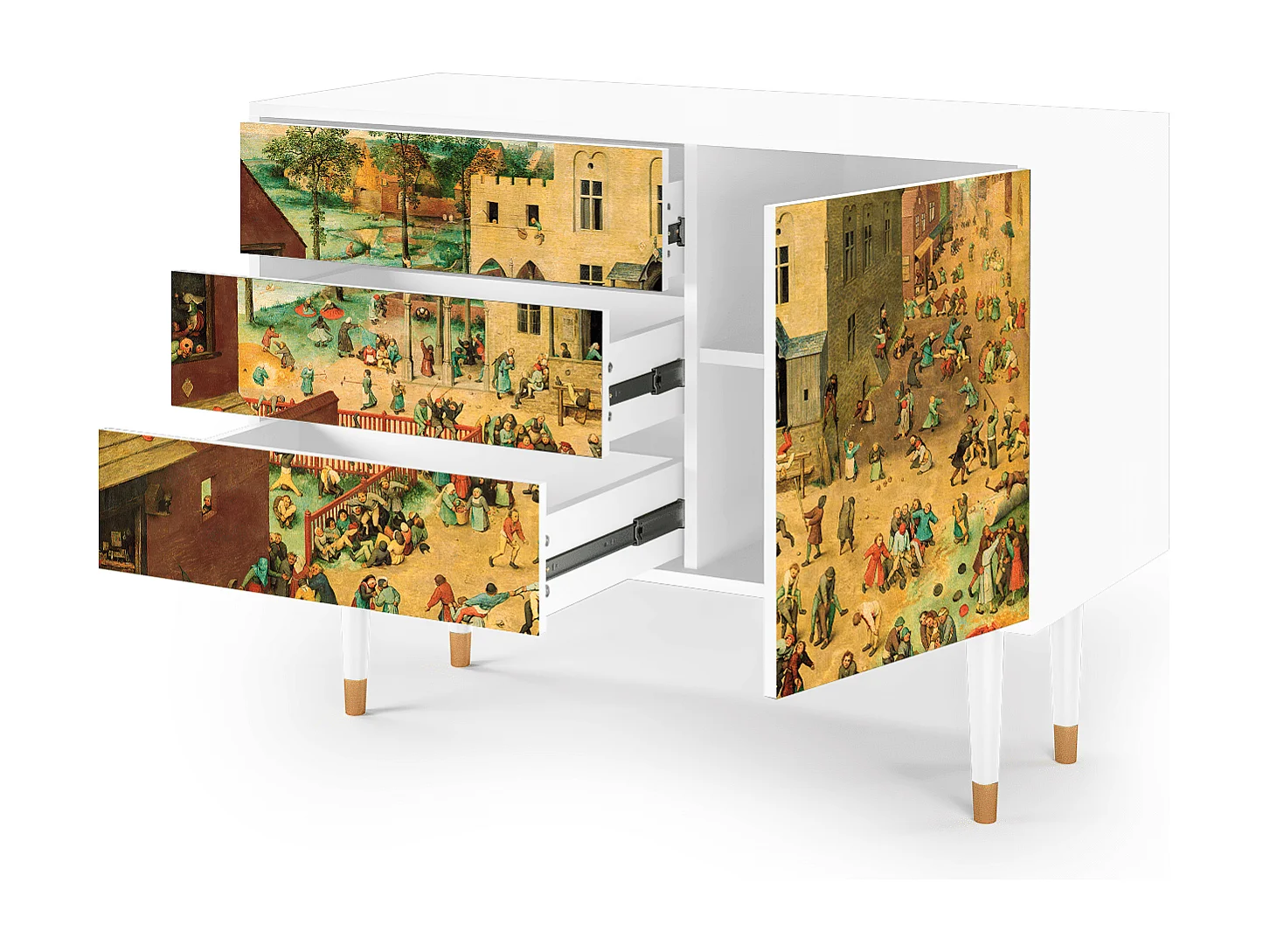 Buffet - 115х84х41 cm - S3 - Children Games, Blanc