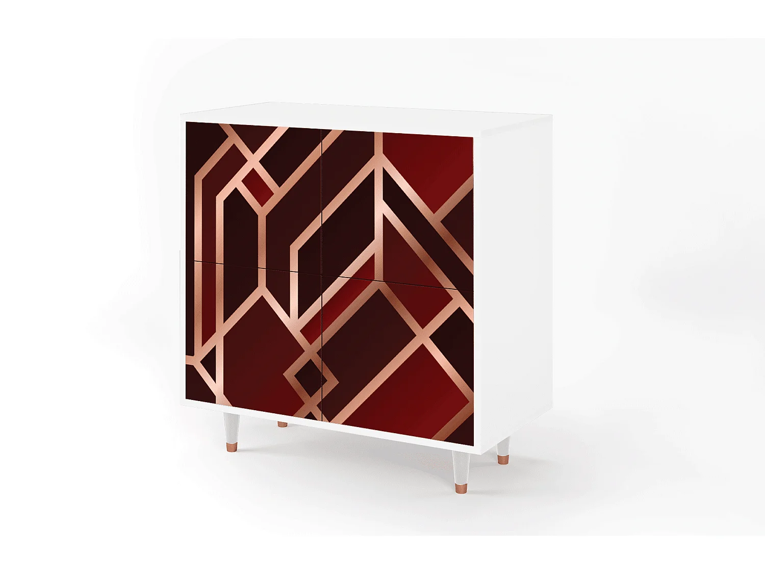 Buffet - 94x96x48 cm - BS3 - Velvet 1920's, Blanc