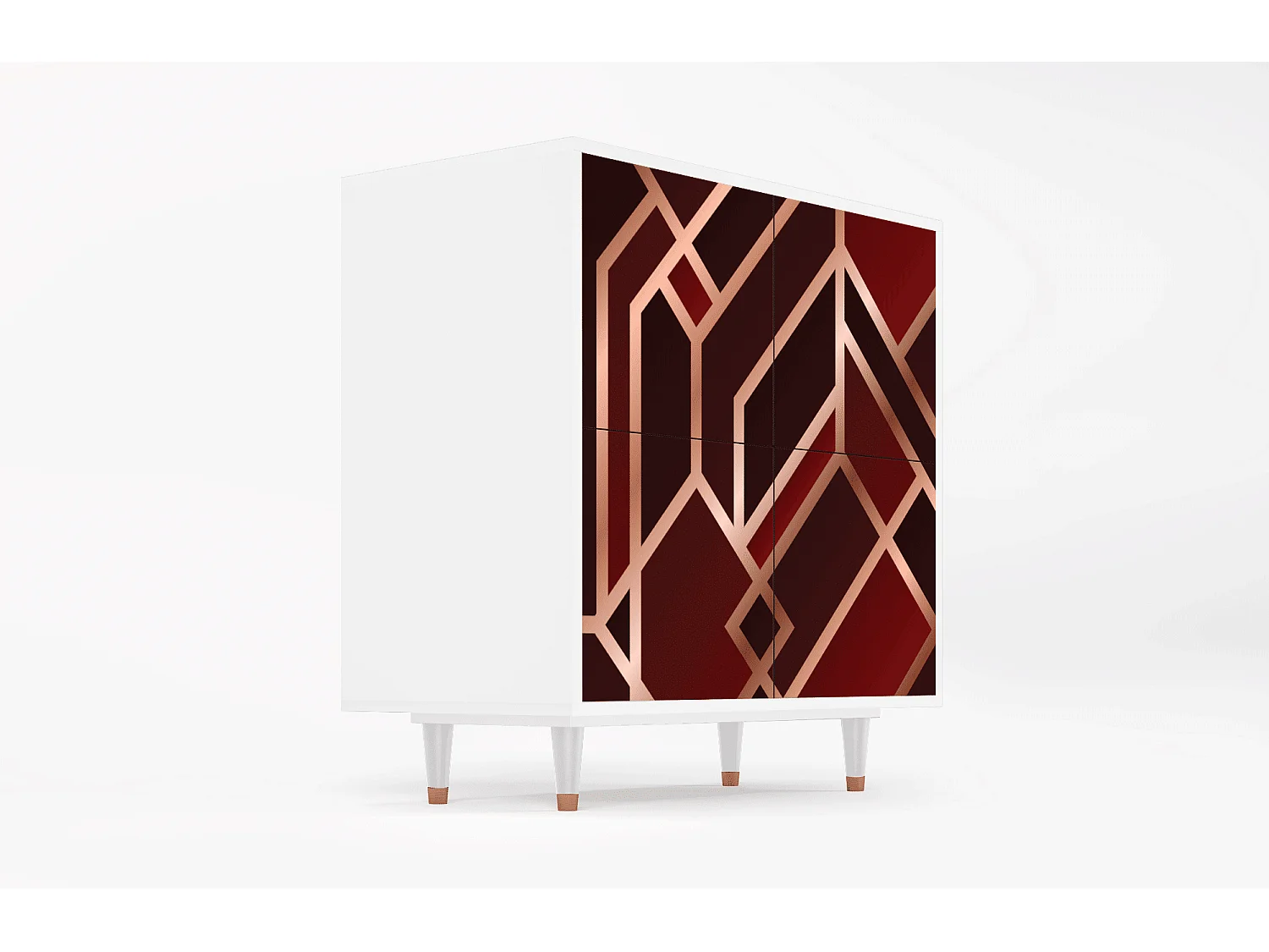 Dressoir - 94x96x48 cm - BS3 - Velvet 1920's, Wit