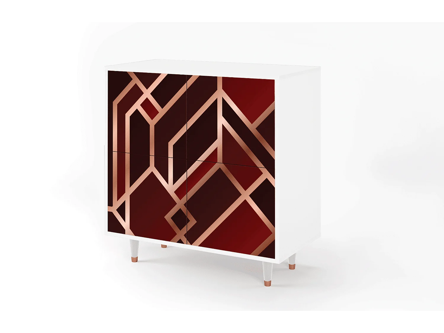 Dressoir - 94x96x48 cm - BS3 - Velvet 1920's, Wit