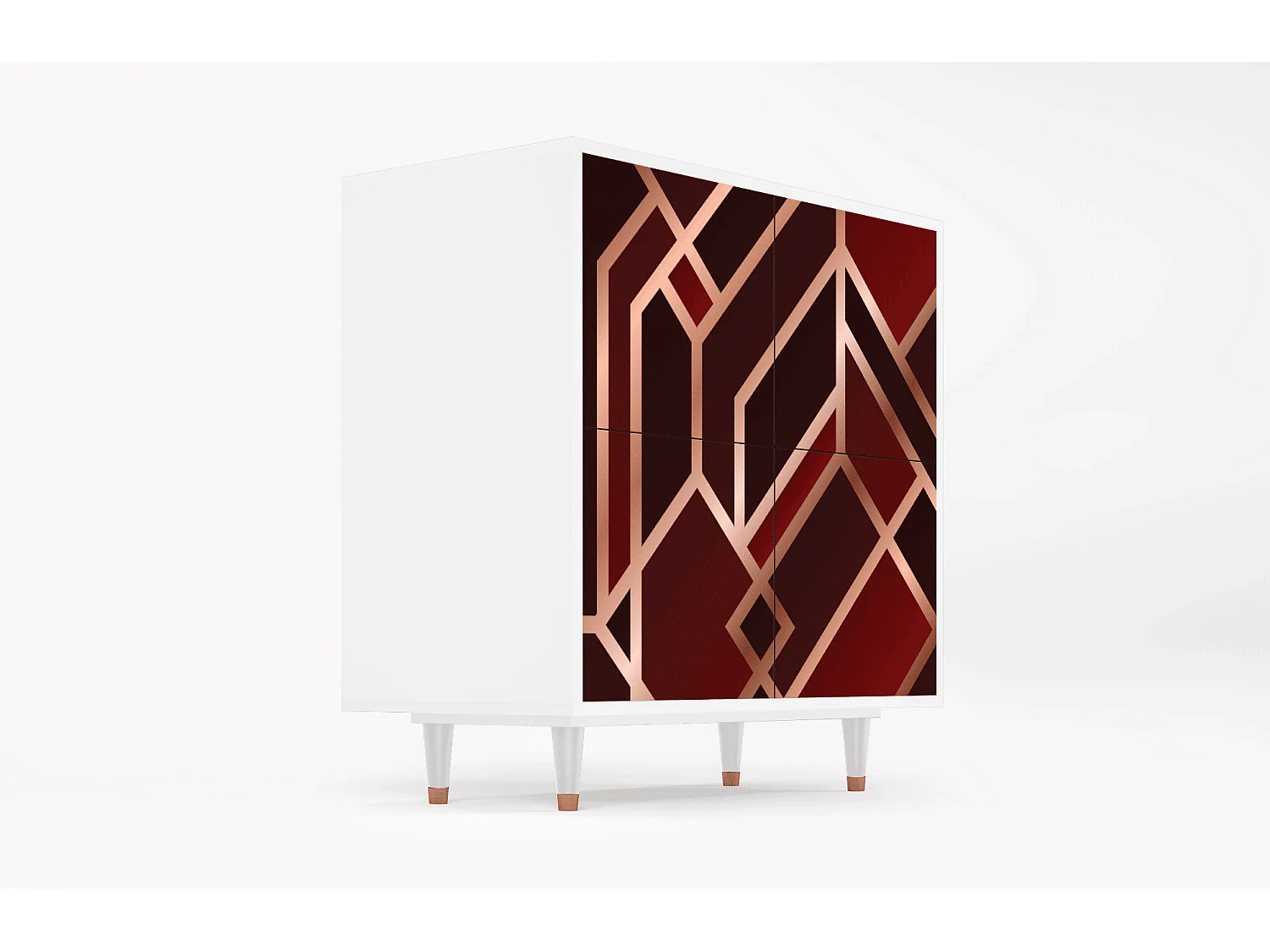 Dressoir - 94x96x48 cm - BS3 - Velvet 1920's, Wit