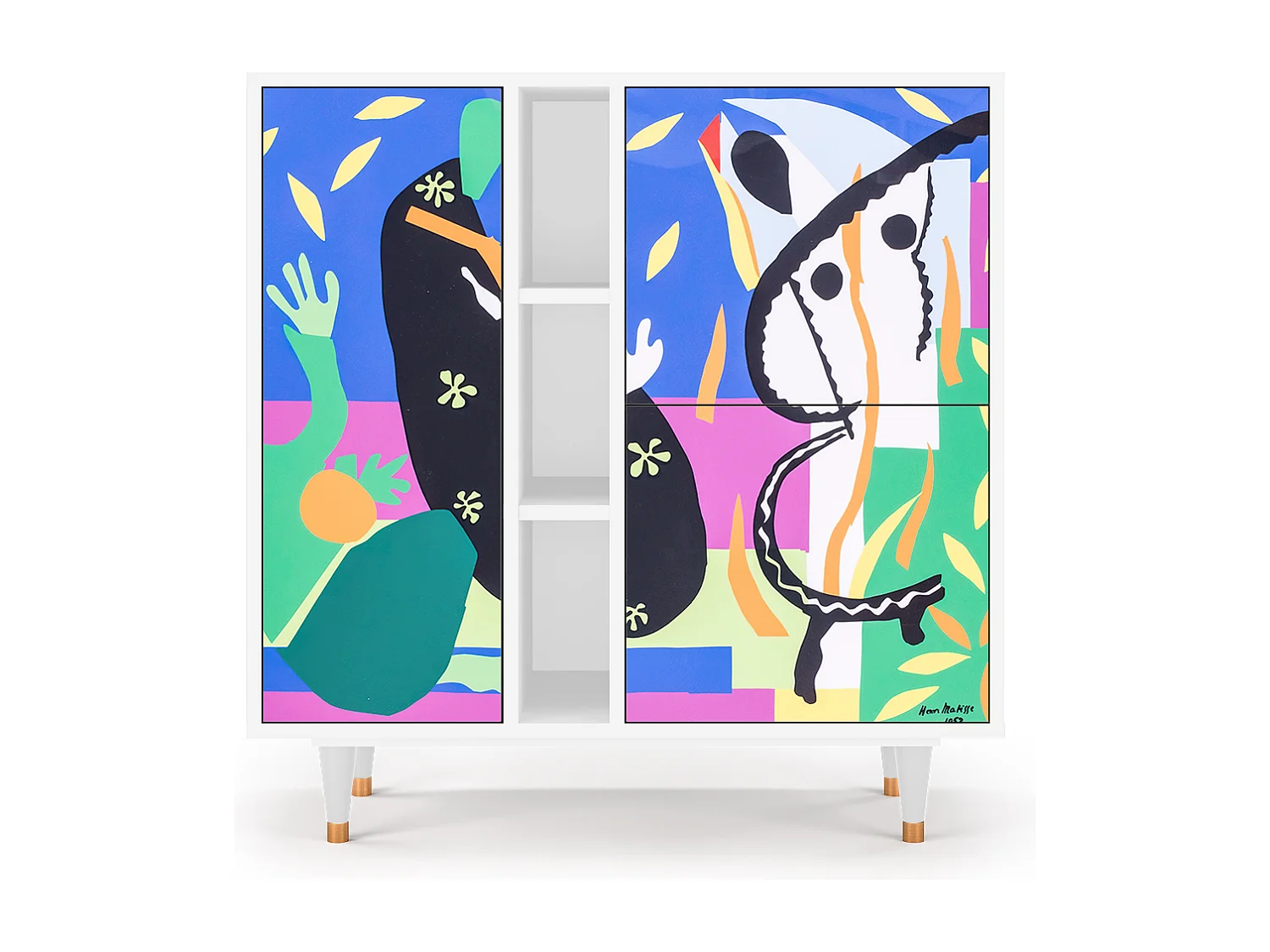 Kredens - 94х96х41 cm - BS5 - La Tristesse du Roi, Biały