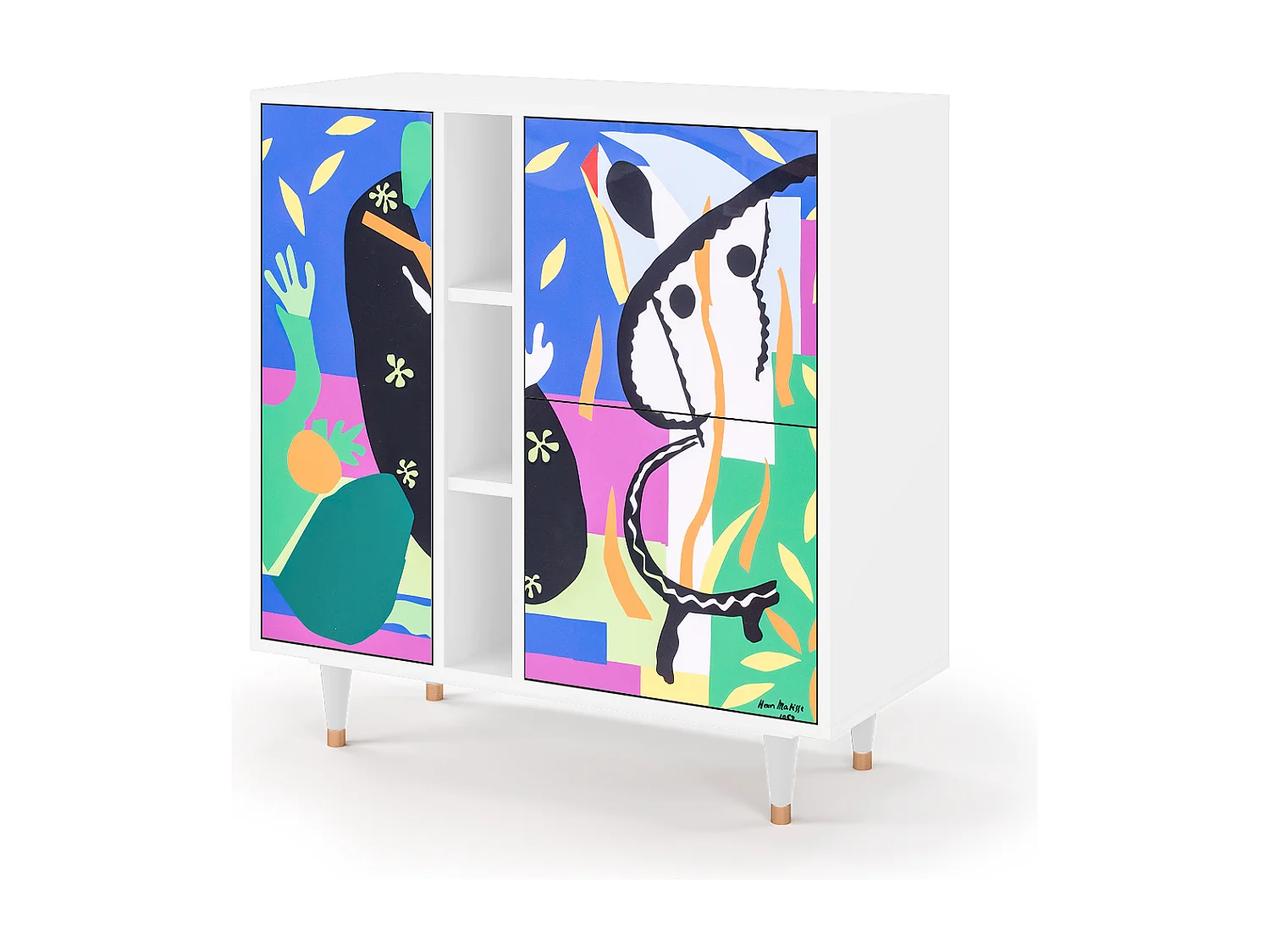 Kredens - 94х96х41 cm - BS5 - La Tristesse du Roi, Biały