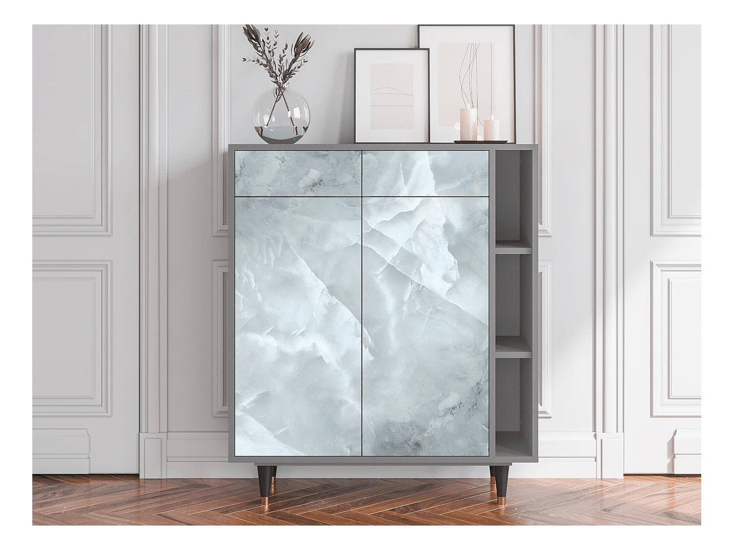 Buffet - 96х110х41 cm - BS6 - The Onyx, Gris