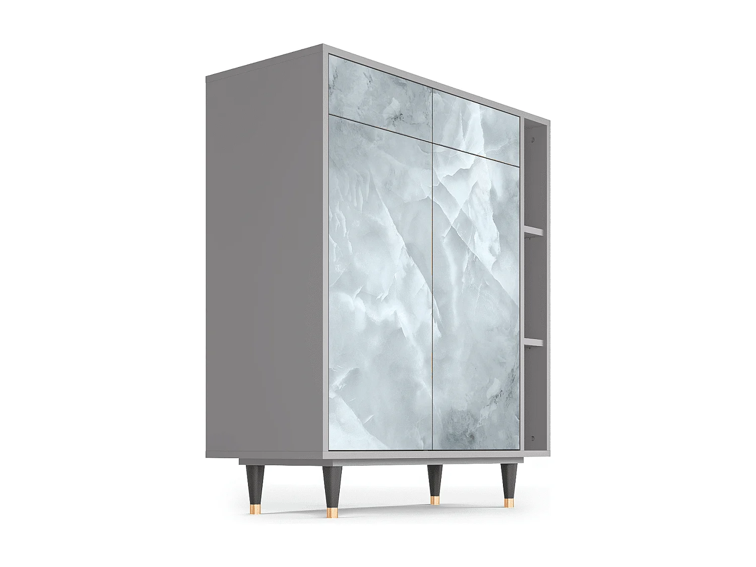 Aparador - 96х110х41 cm - BS6 - The Onyx, Gris