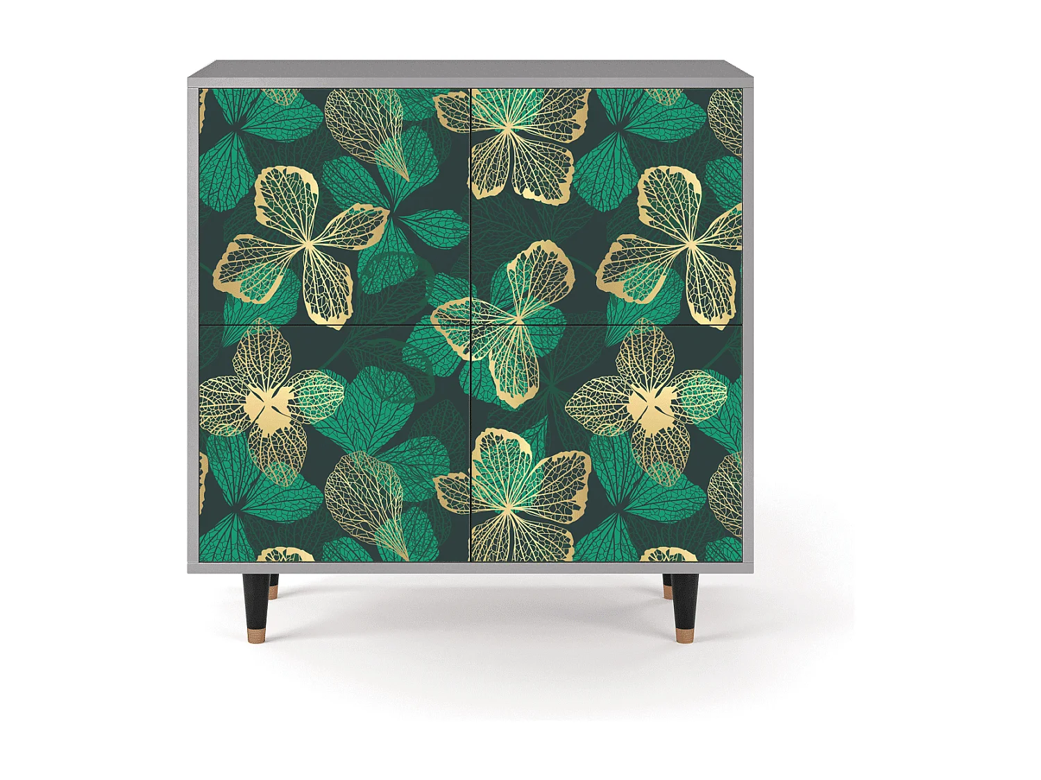 Buffet - 94x96x48 cm - BS3 - Green Flower, Gris