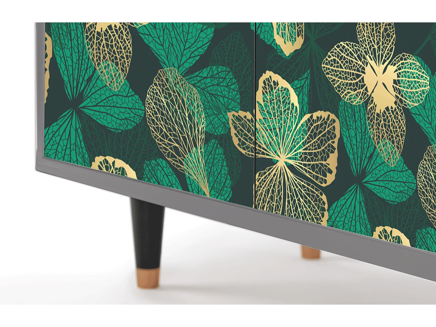 Buffet - 94x96x48 cm - BS3 - Green Flower, Gris