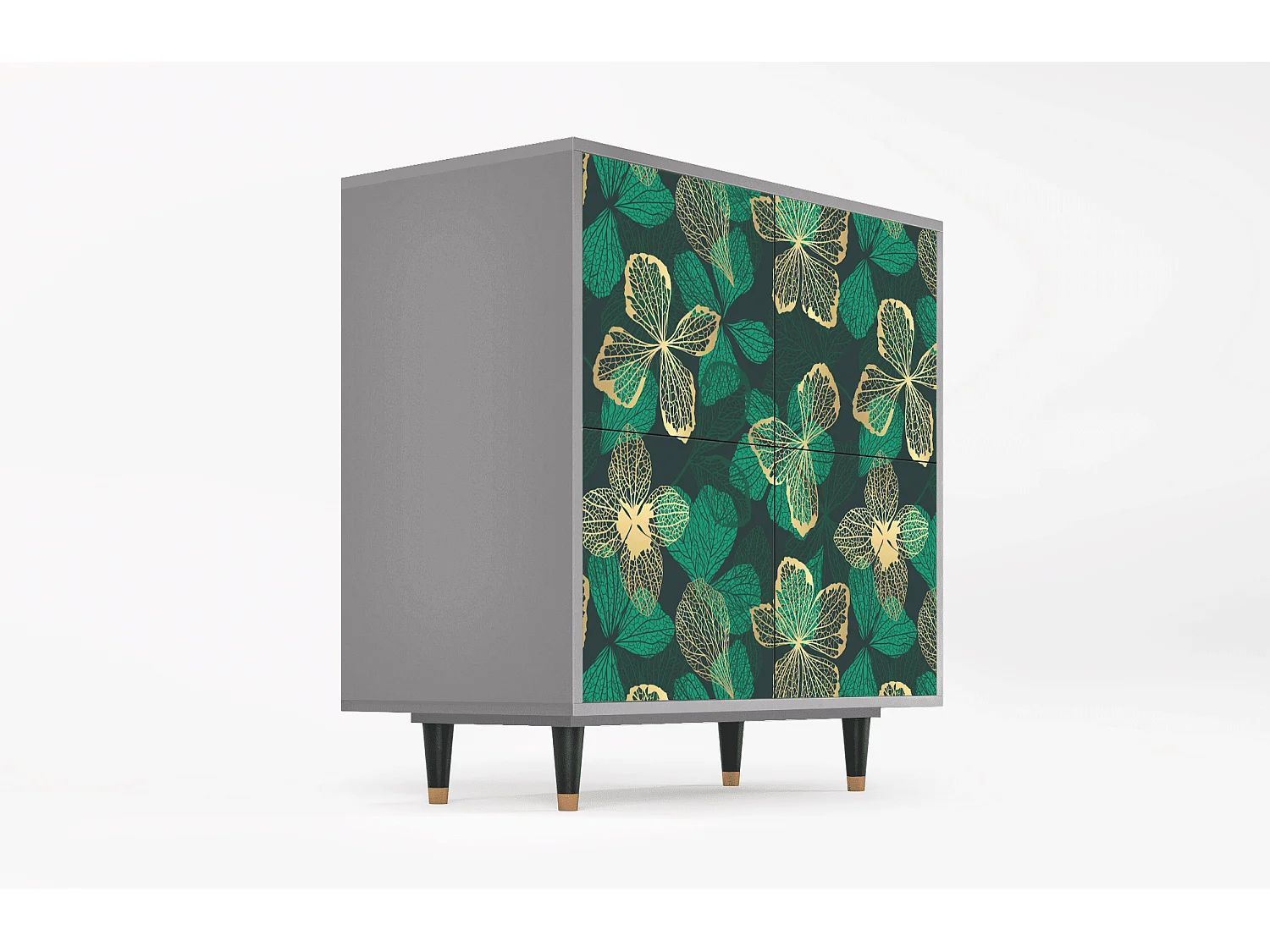 Dressoir - 94x96x48 cm - BS3 - Green Flower, Grijs