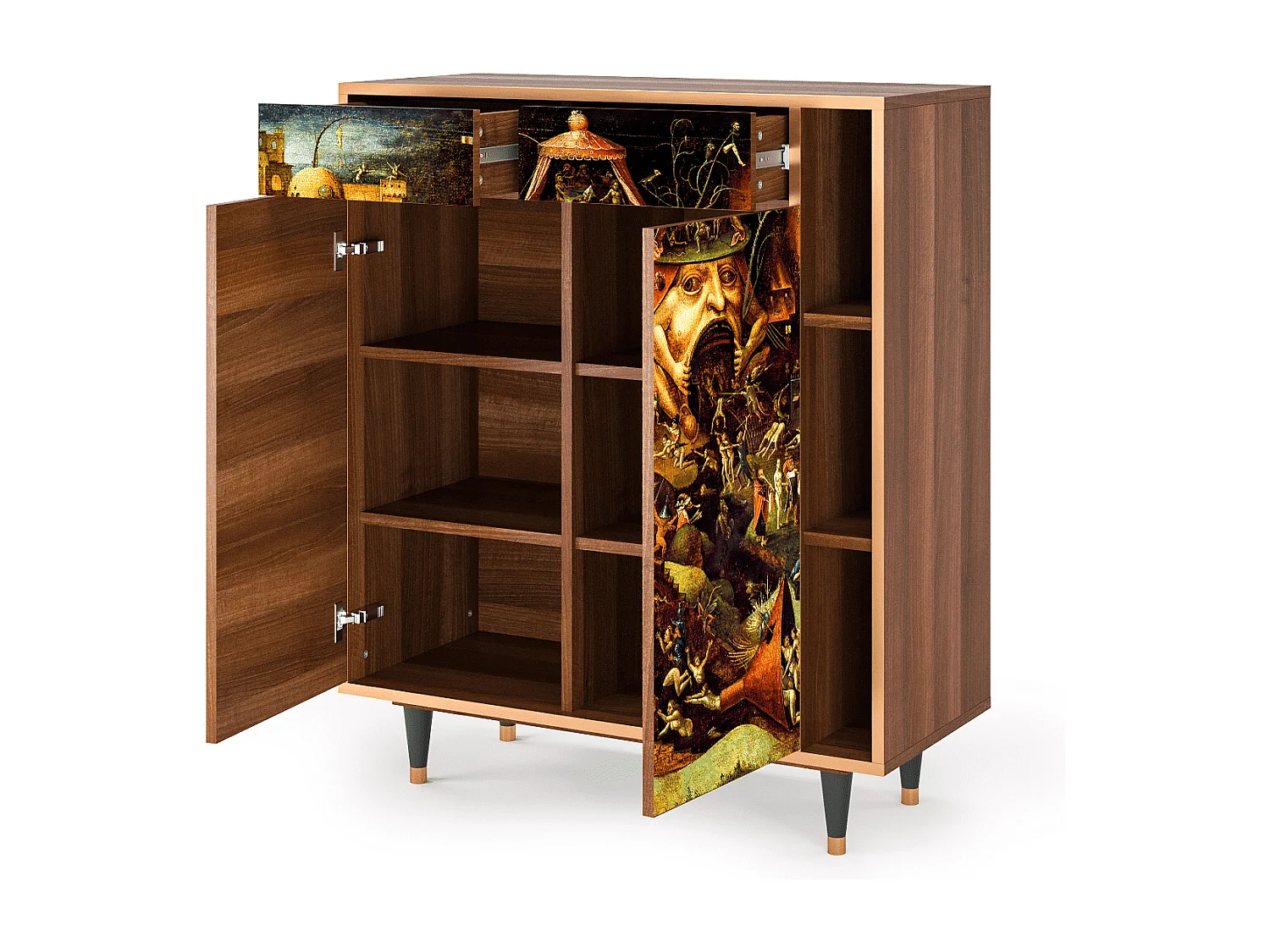 Buffet - 96х110х41 cm - BS6 - Christ in Limbo, Noyer